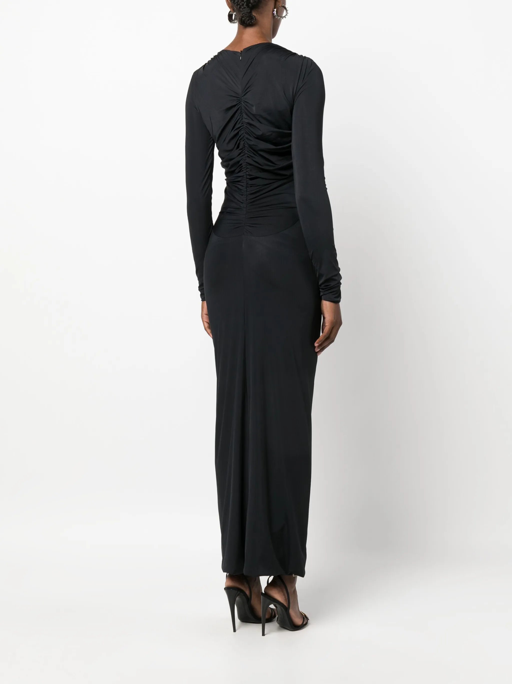 Venus wire-detail maxi dress