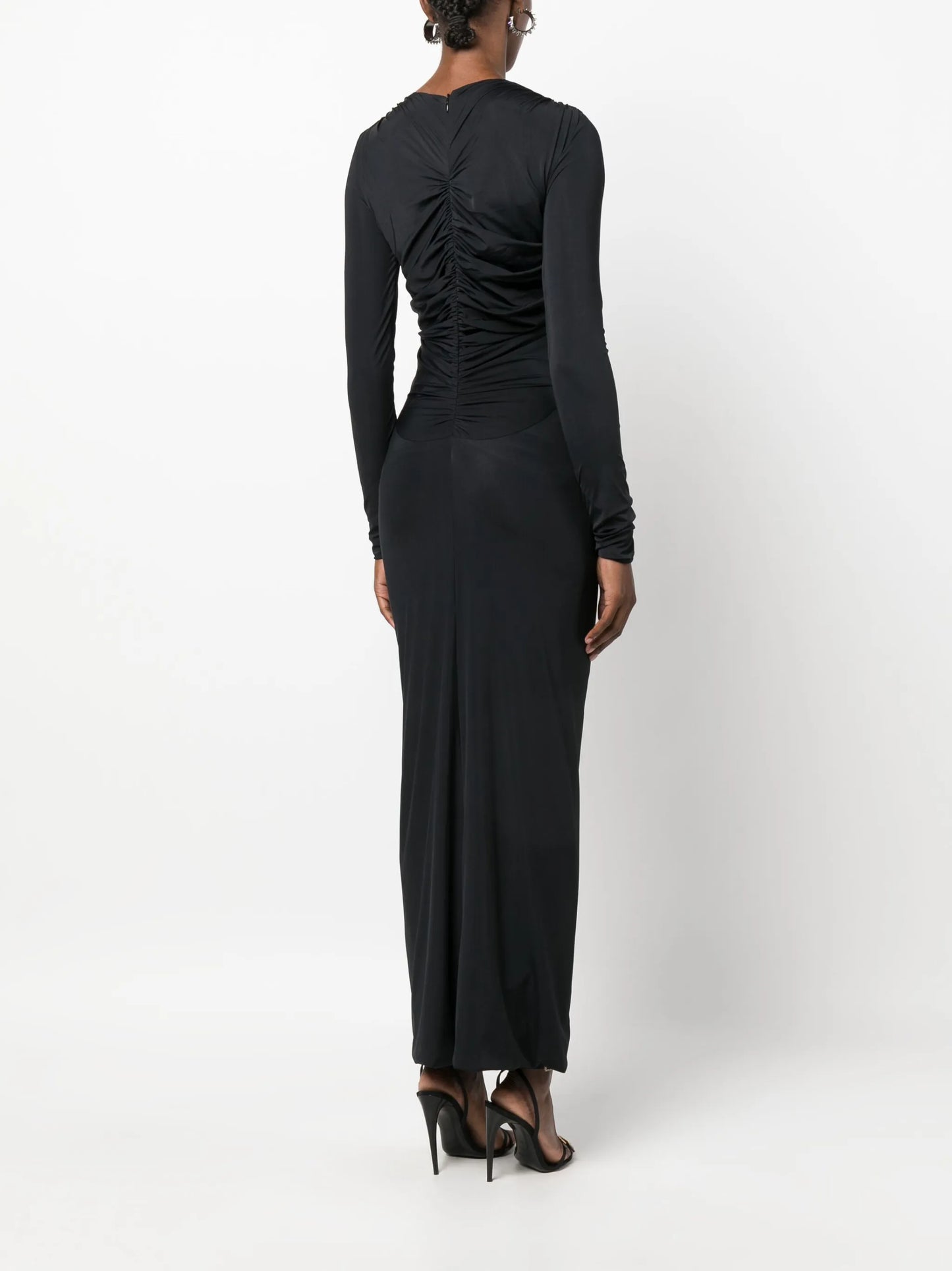 Venus wire-detail maxi dress
