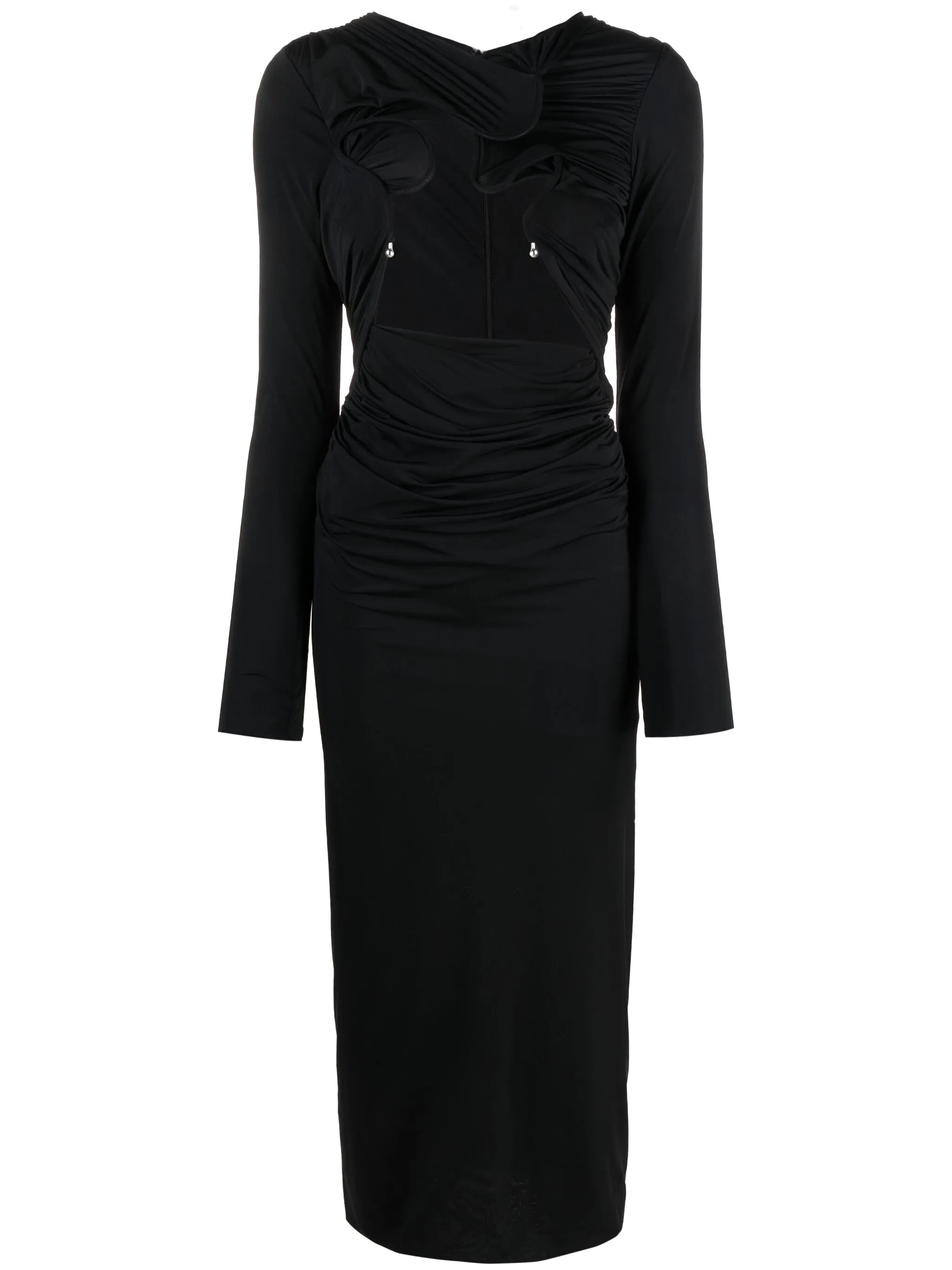 Venus wire-detail maxi dress