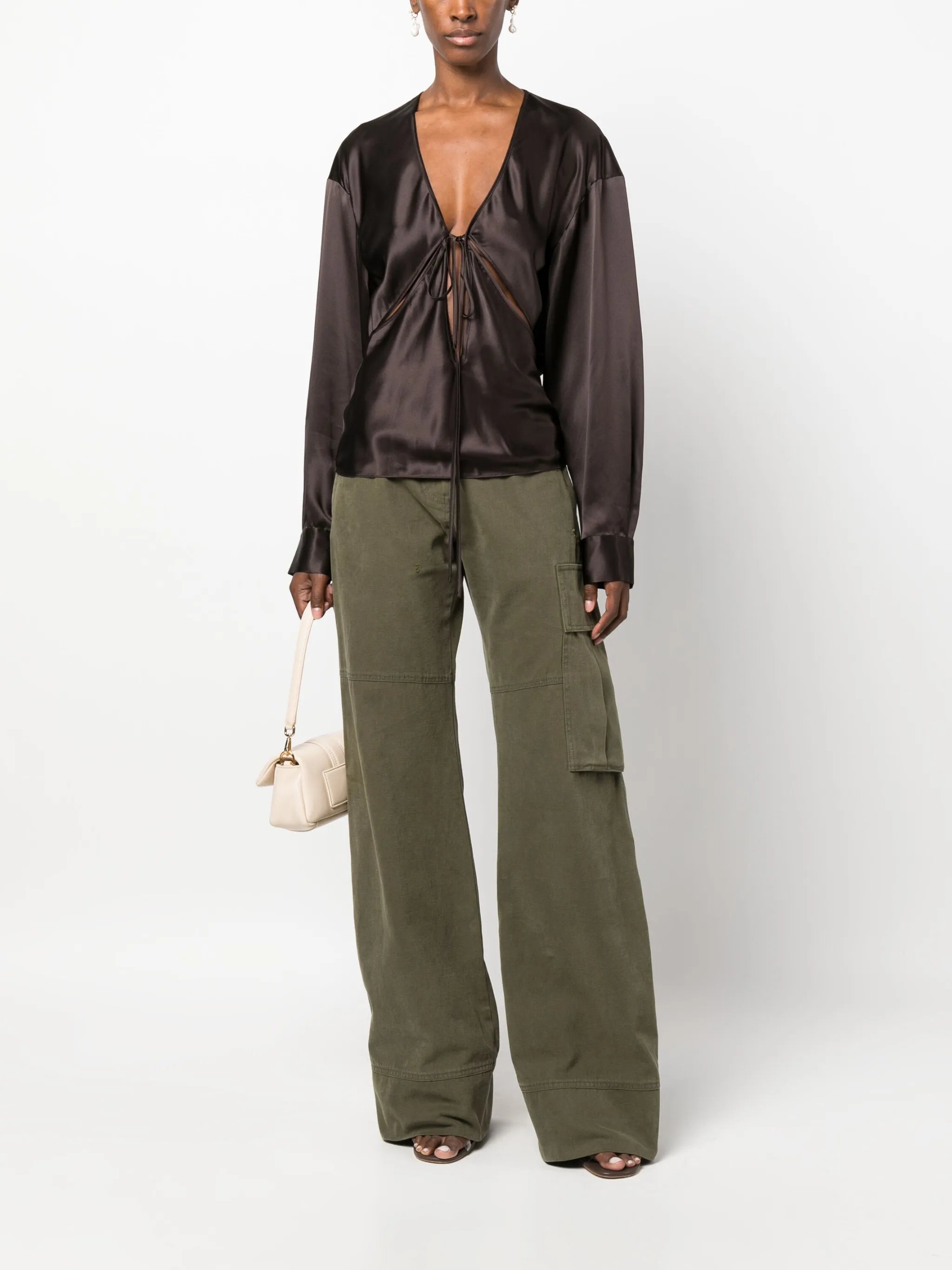 Triquetra silk blouse