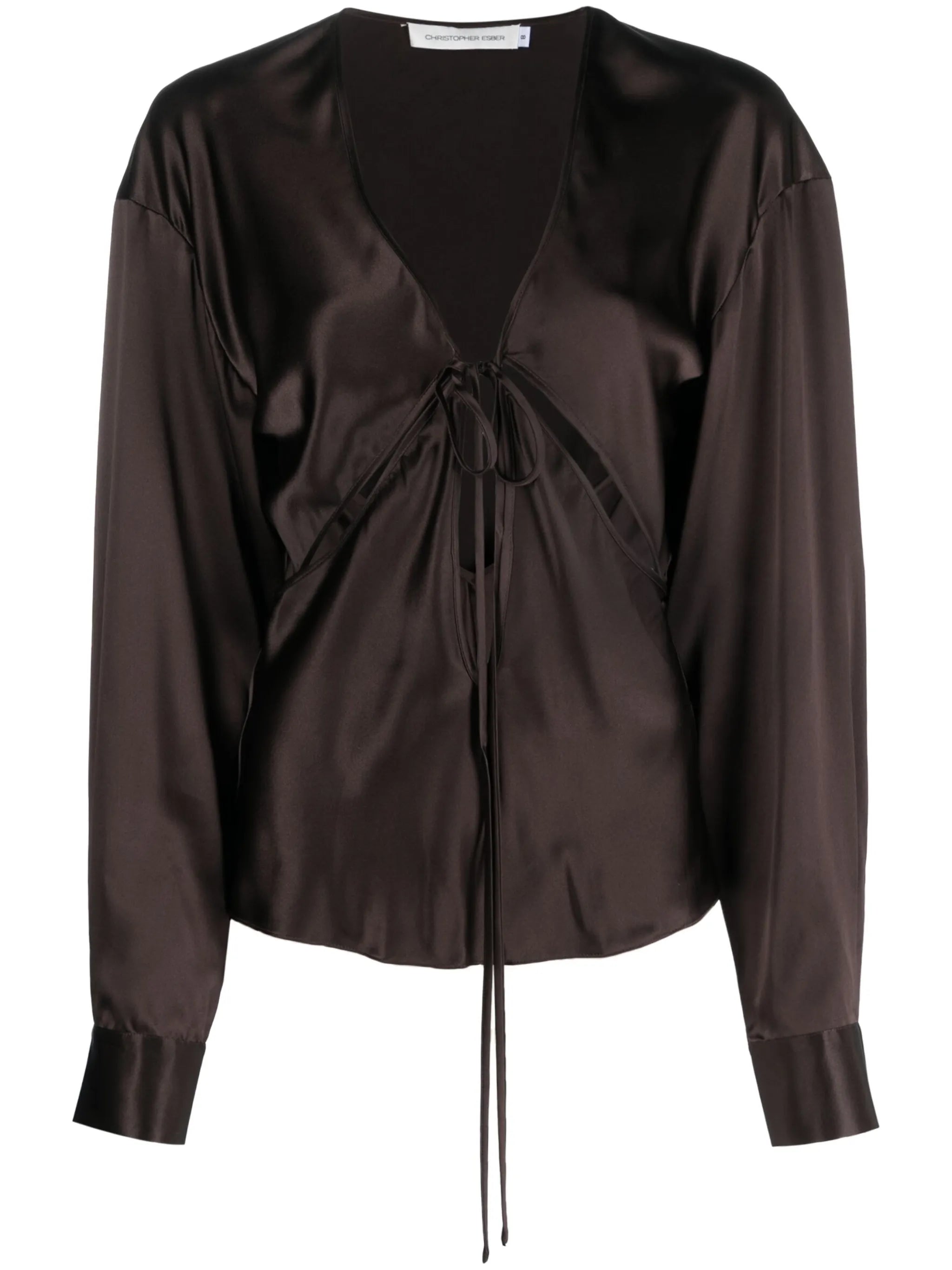 Triquetra silk blouse
