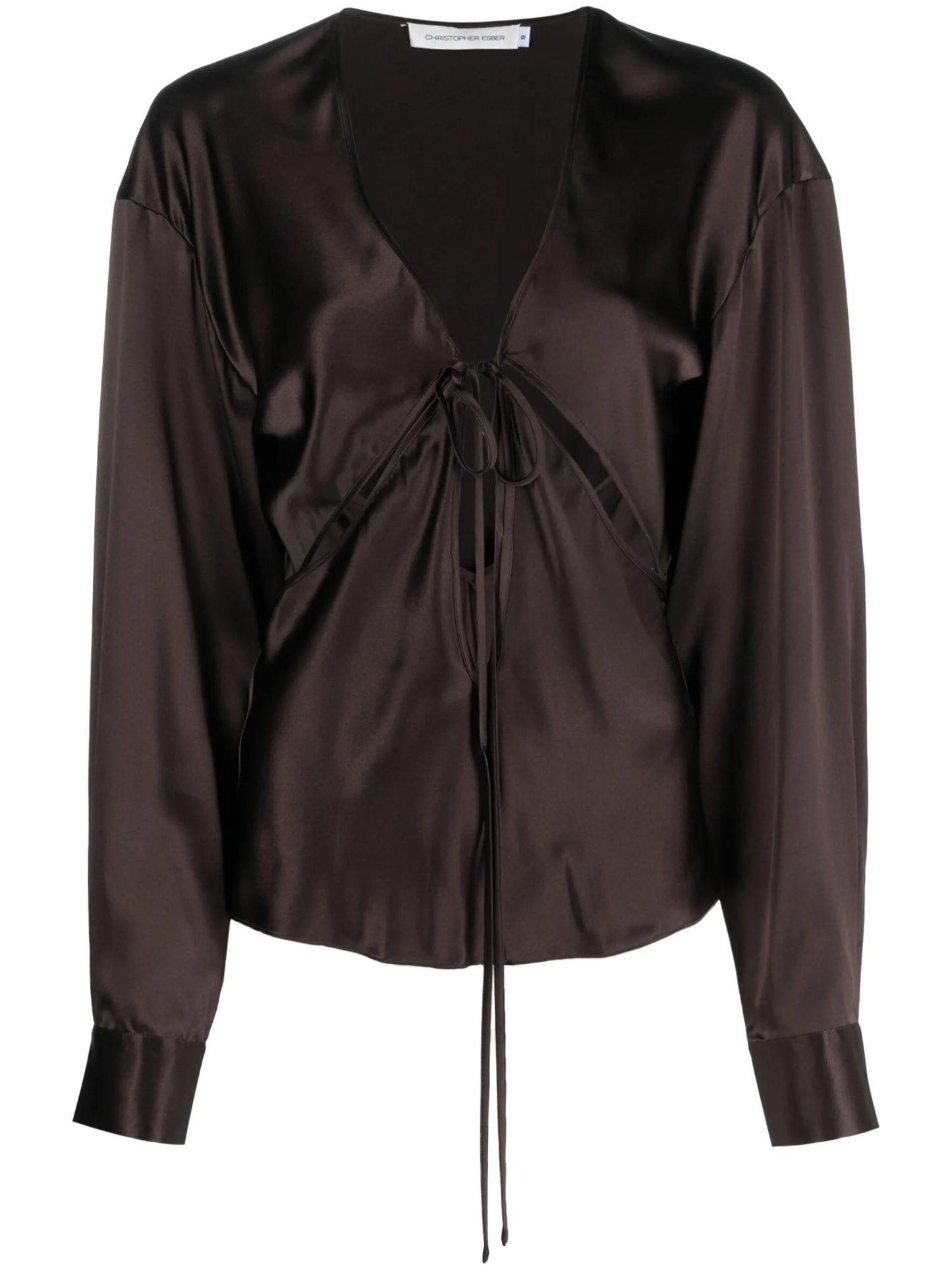 Triquetra silk blouse