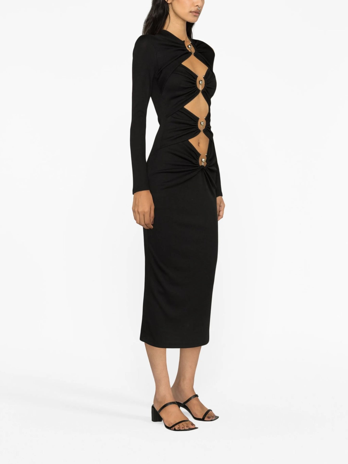Orbit cut-out midi dress