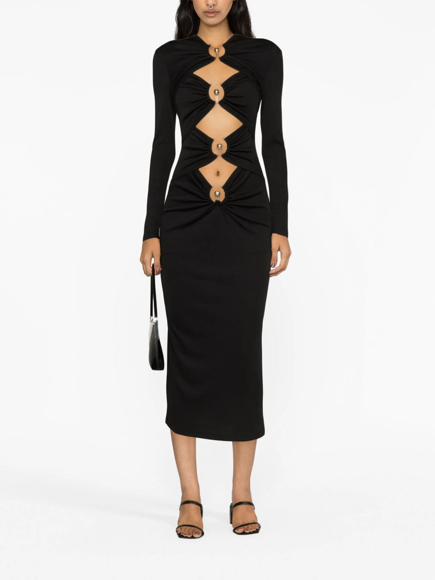 Orbit cut-out midi dress