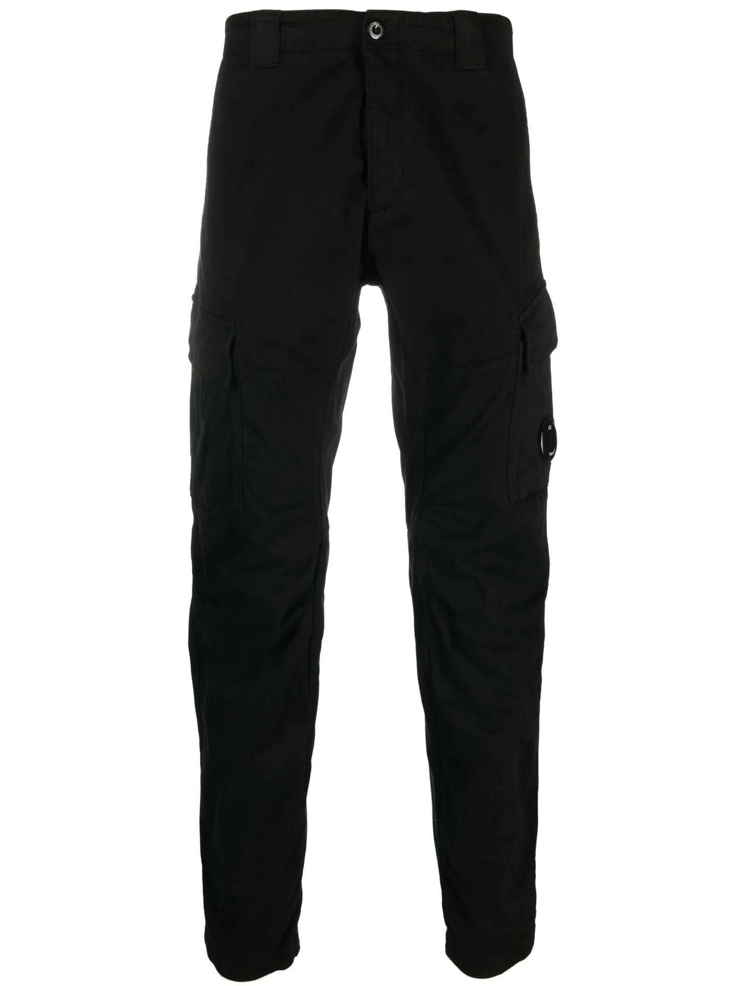 logo-plaque tapered-leg trousers