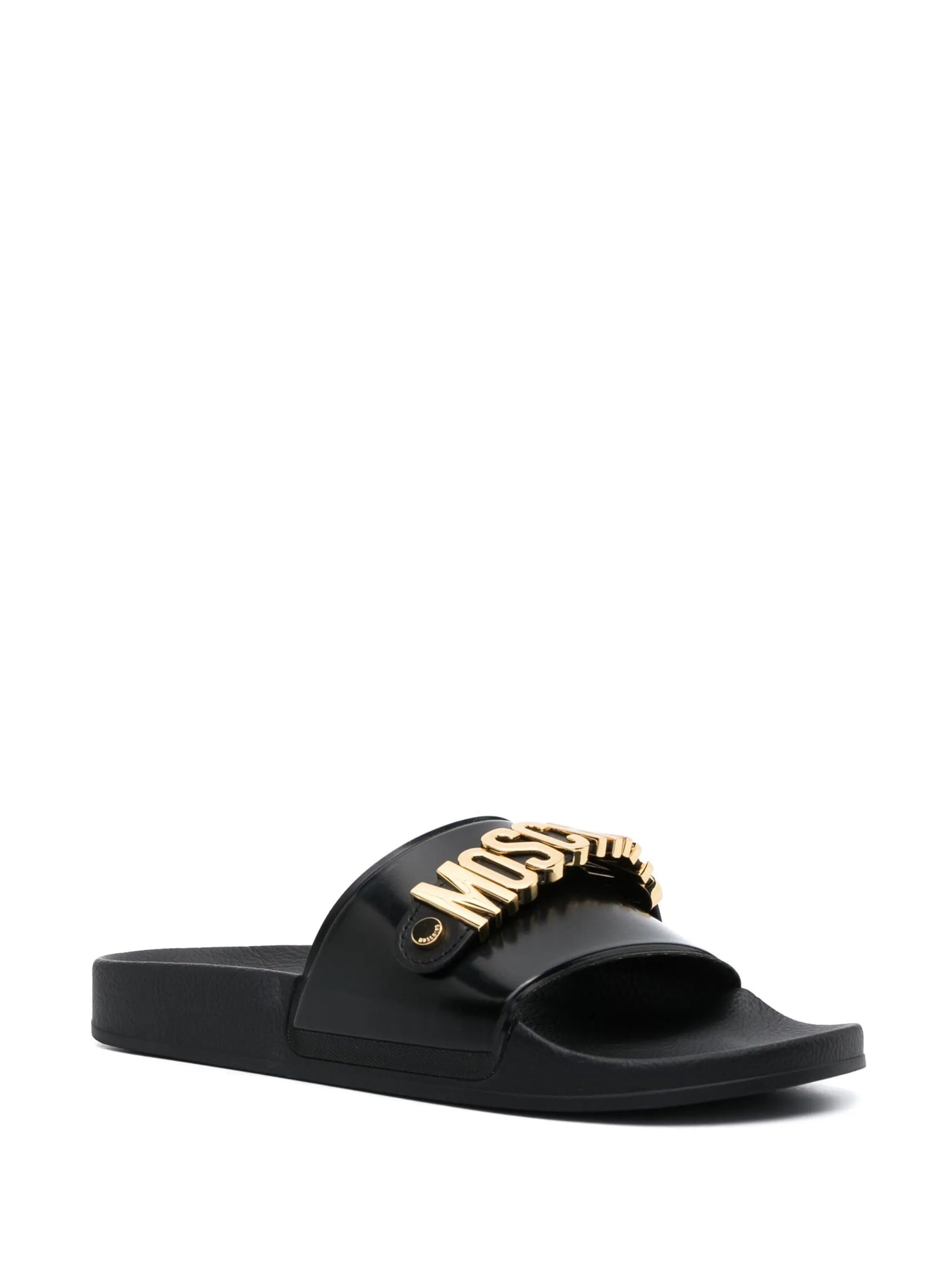 logo-plaque slip-on slides