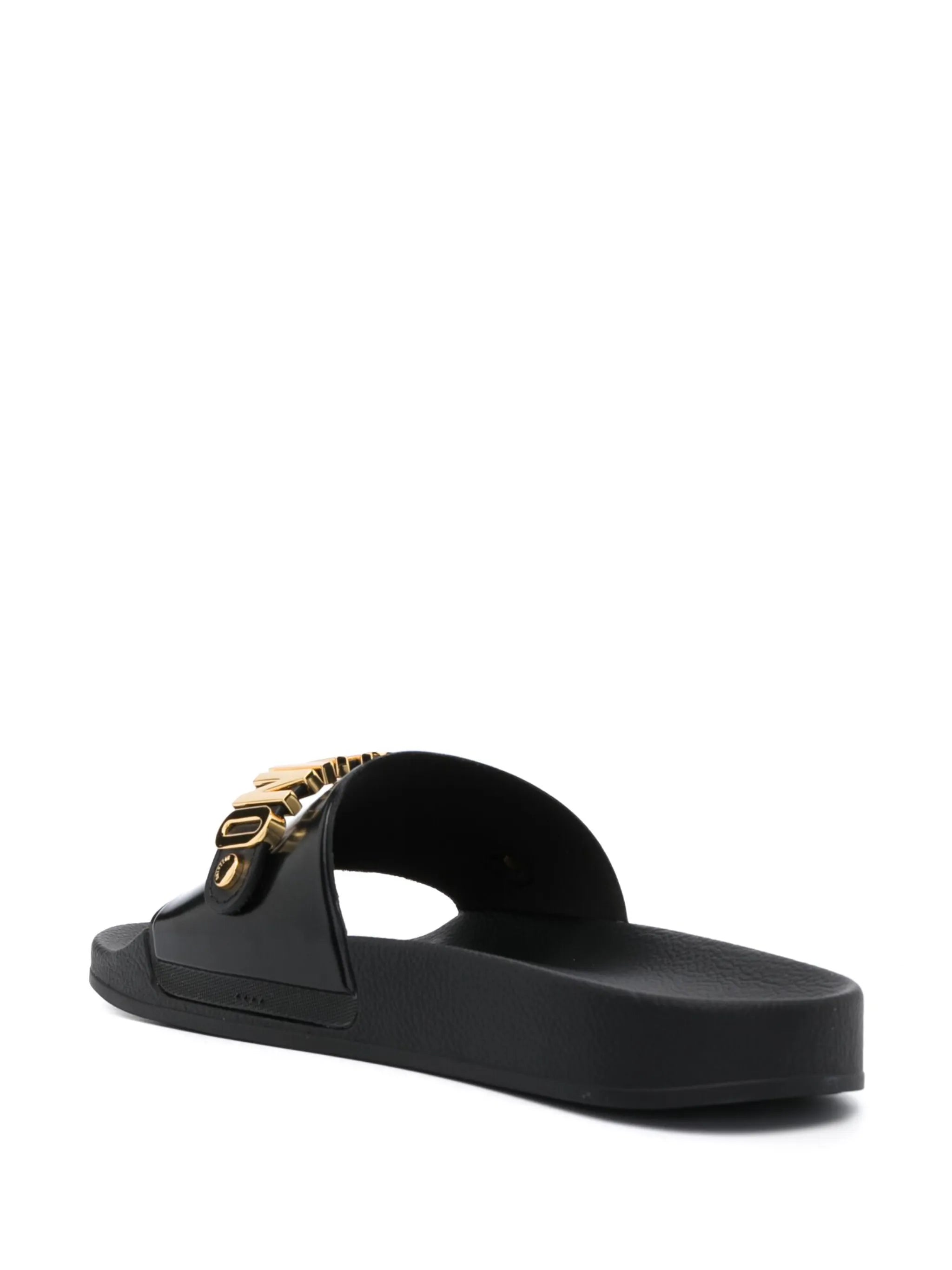 logo-plaque slip-on slides