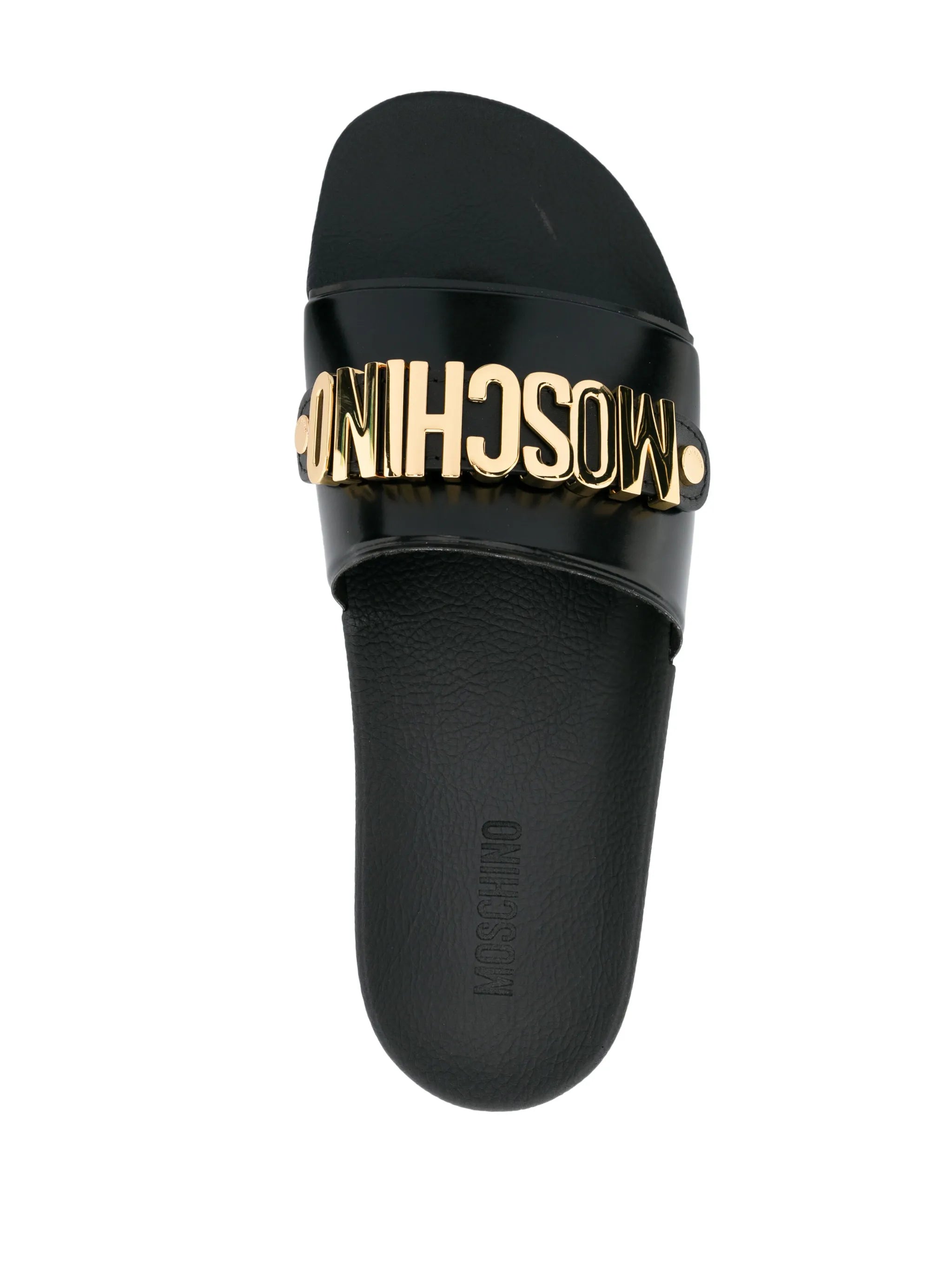 logo-plaque slip-on slides