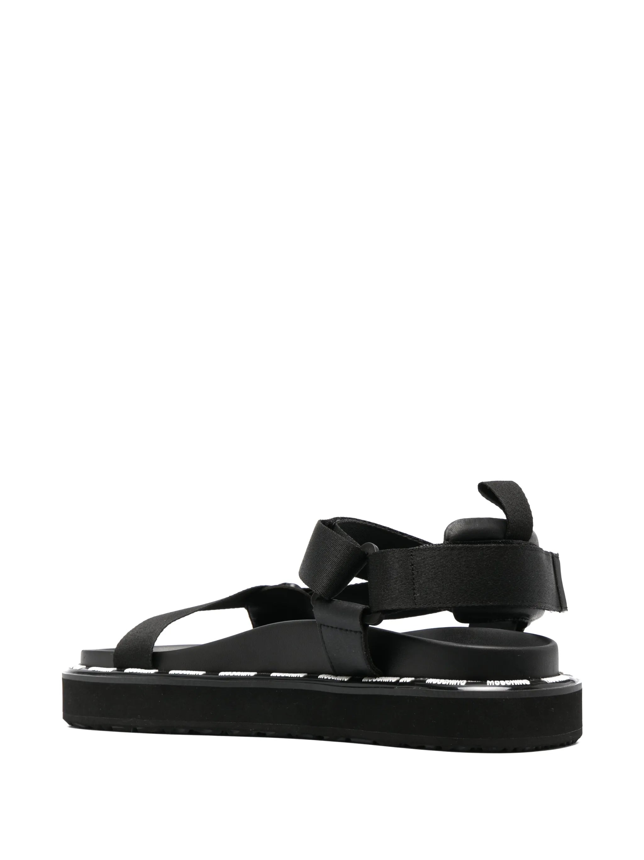 logo-print slingback sandals
