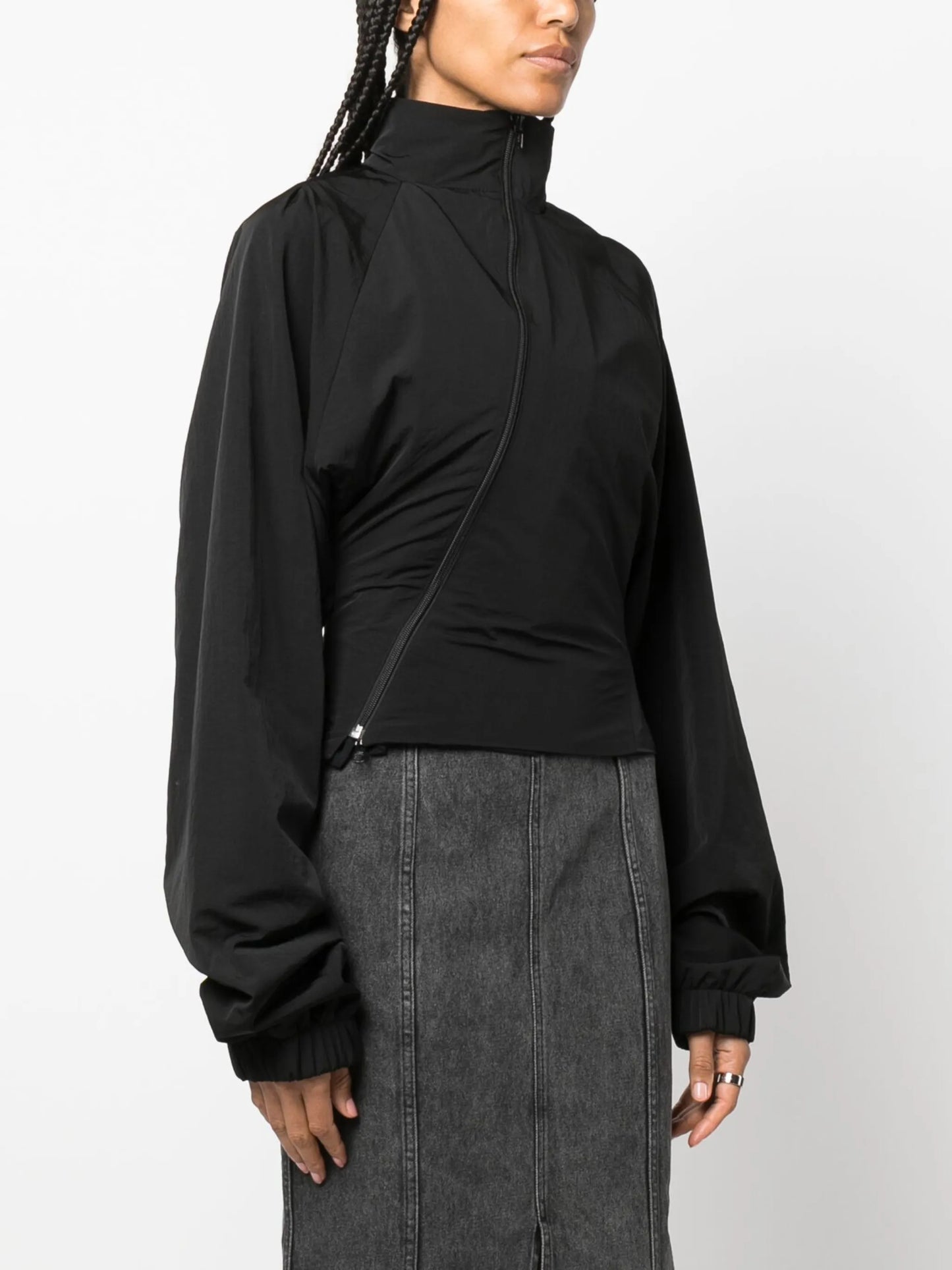 asymmetric layered jacket
