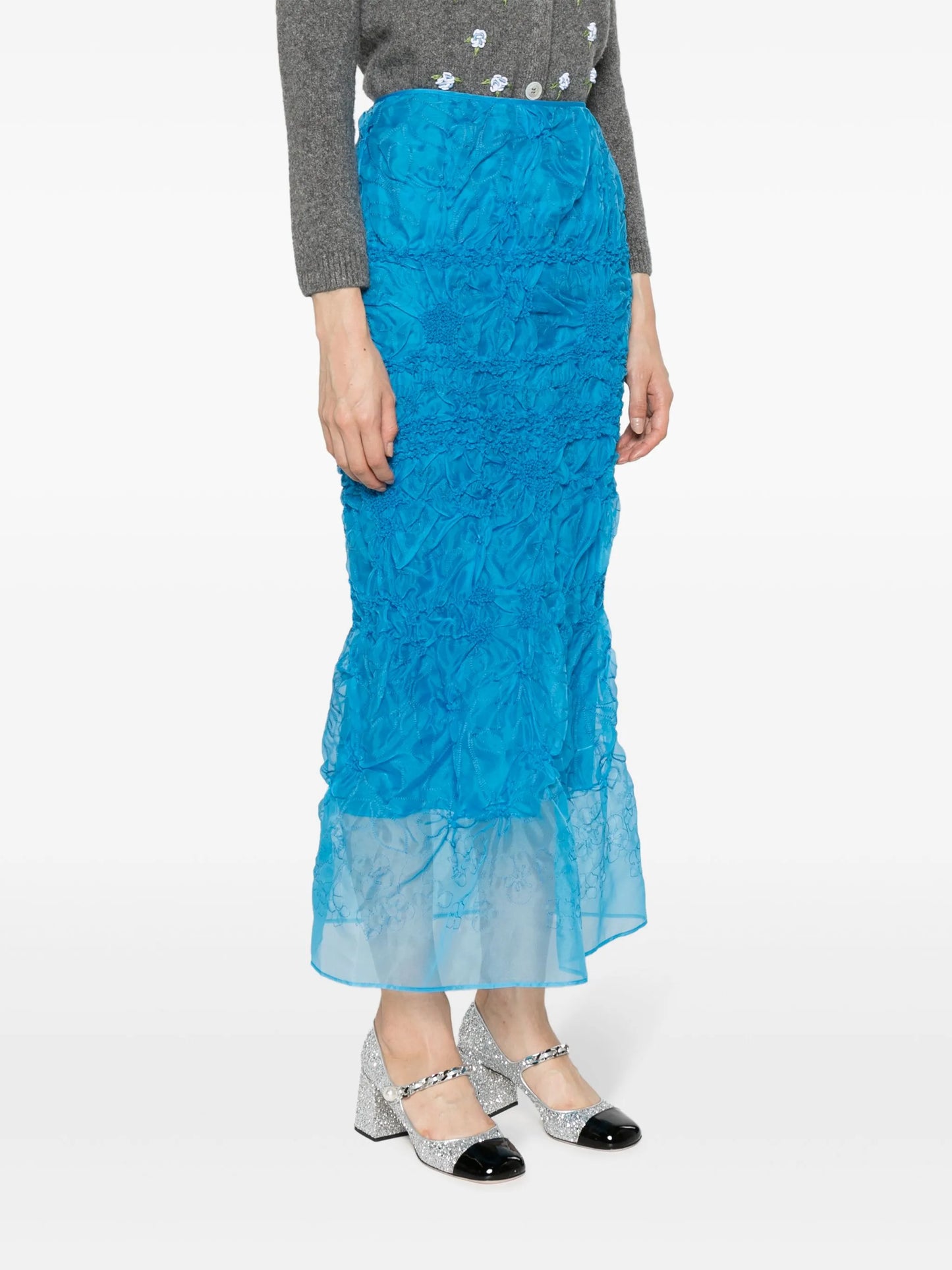 Universe Denali-embroidered maxi skirt