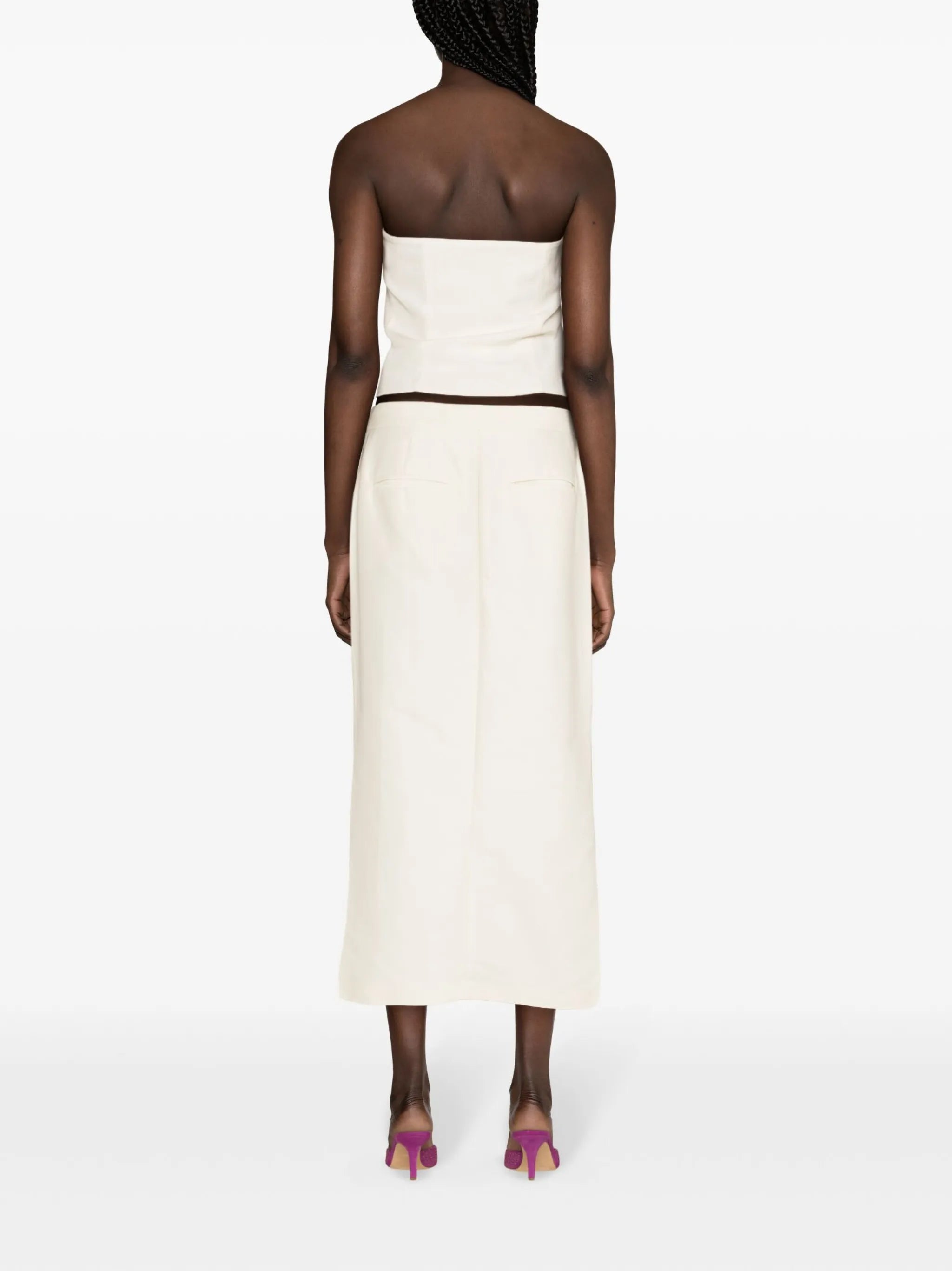 Tona panelled cropped top