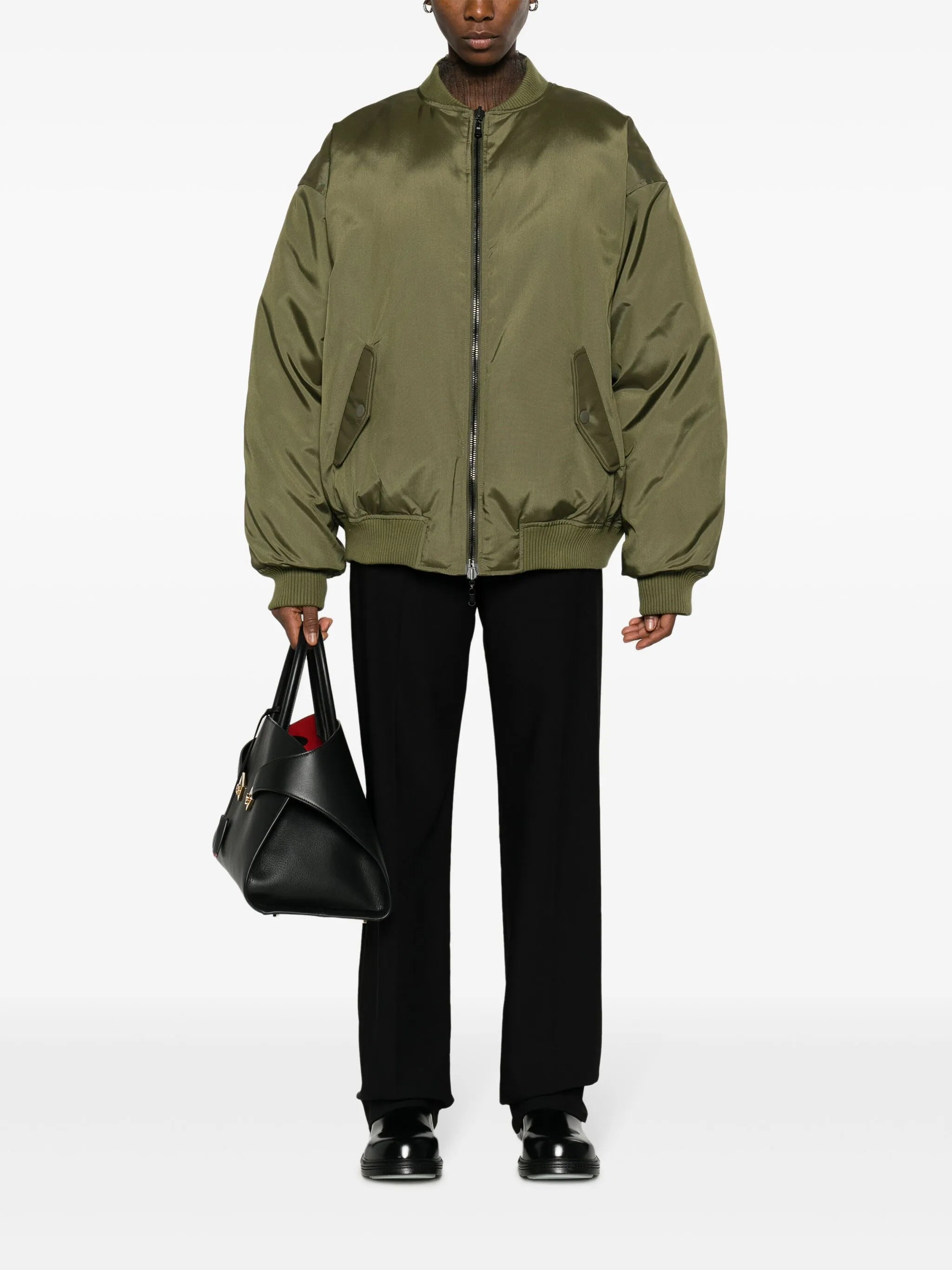 reversible padded bomber jacket
