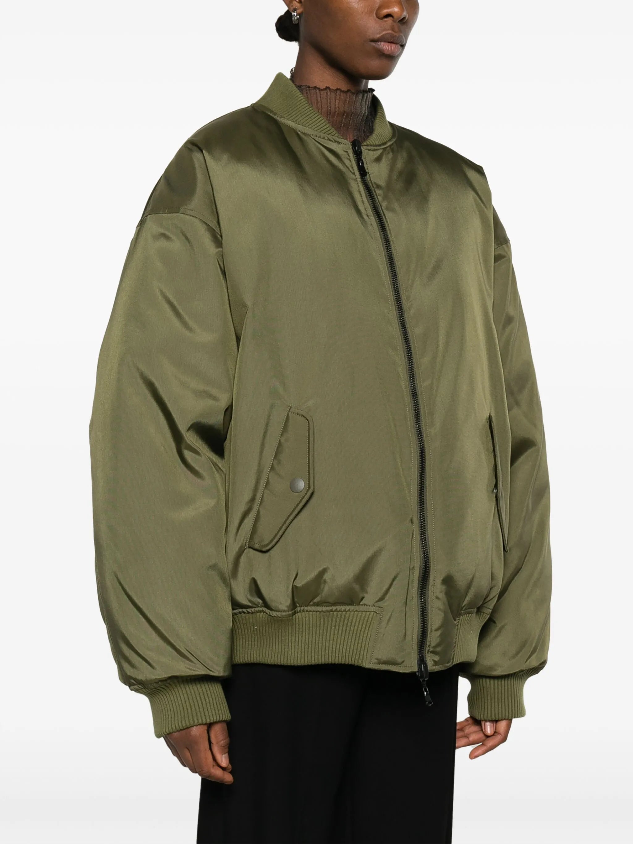 reversible padded bomber jacket