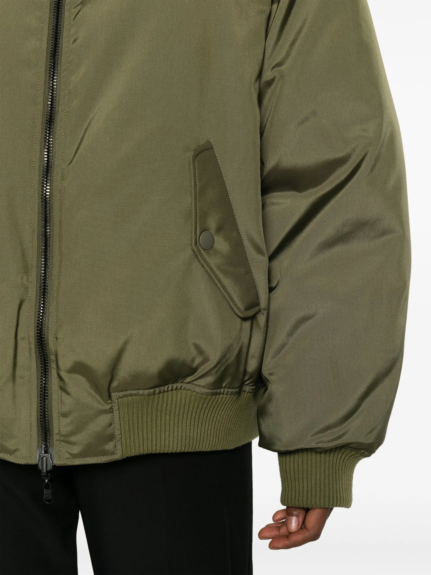 reversible padded bomber jacket