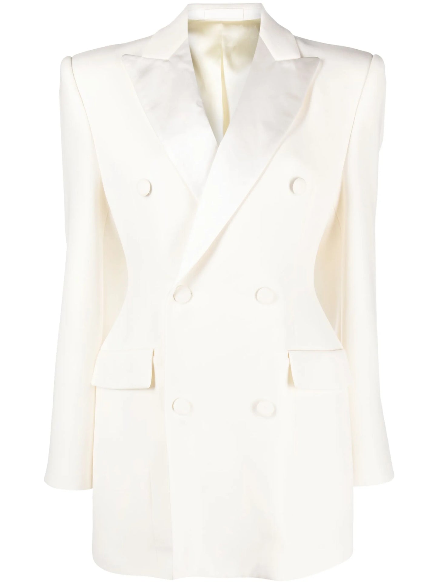 double-breasted blazer minidress