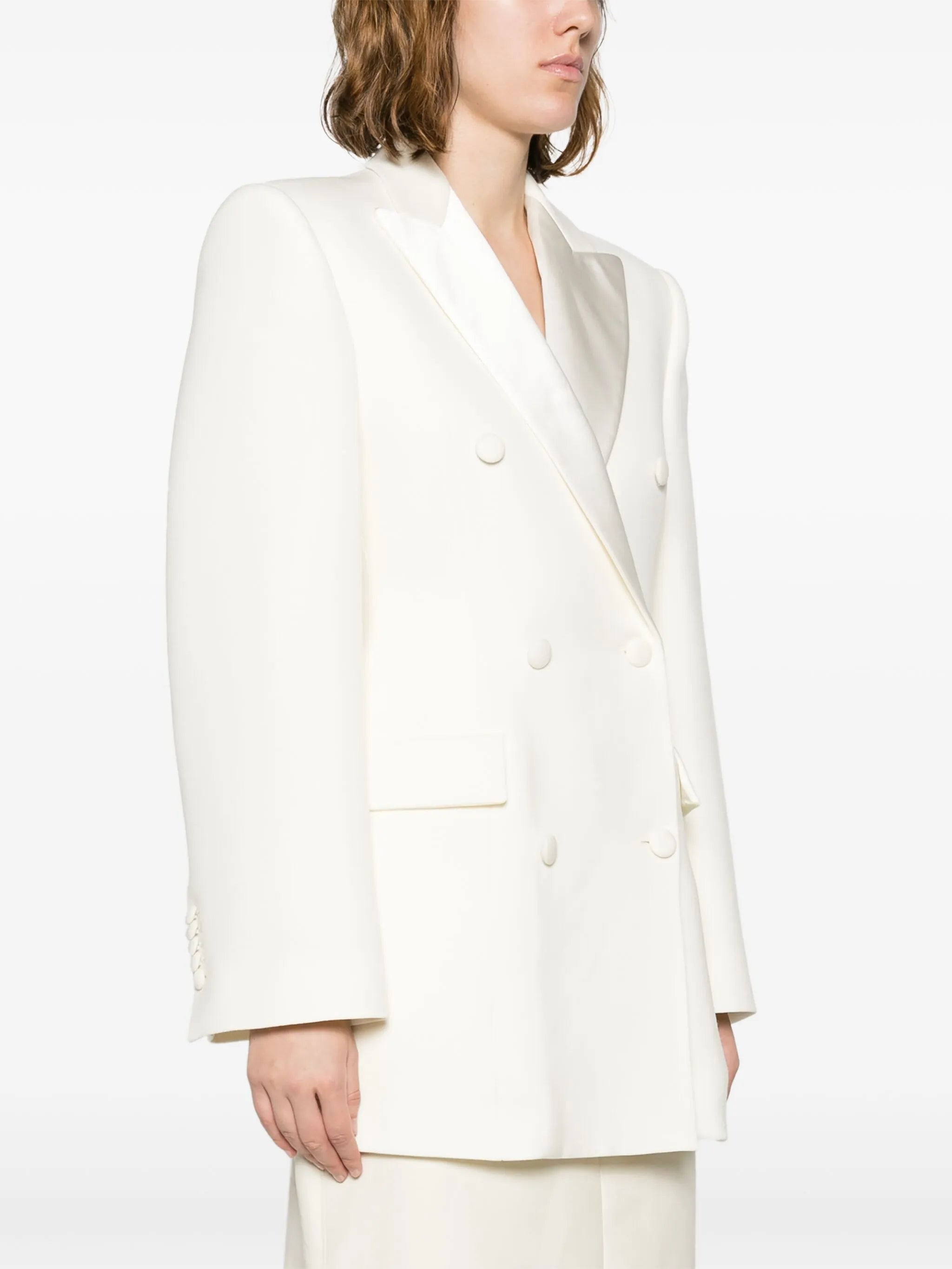 double-breasted blazer minidress