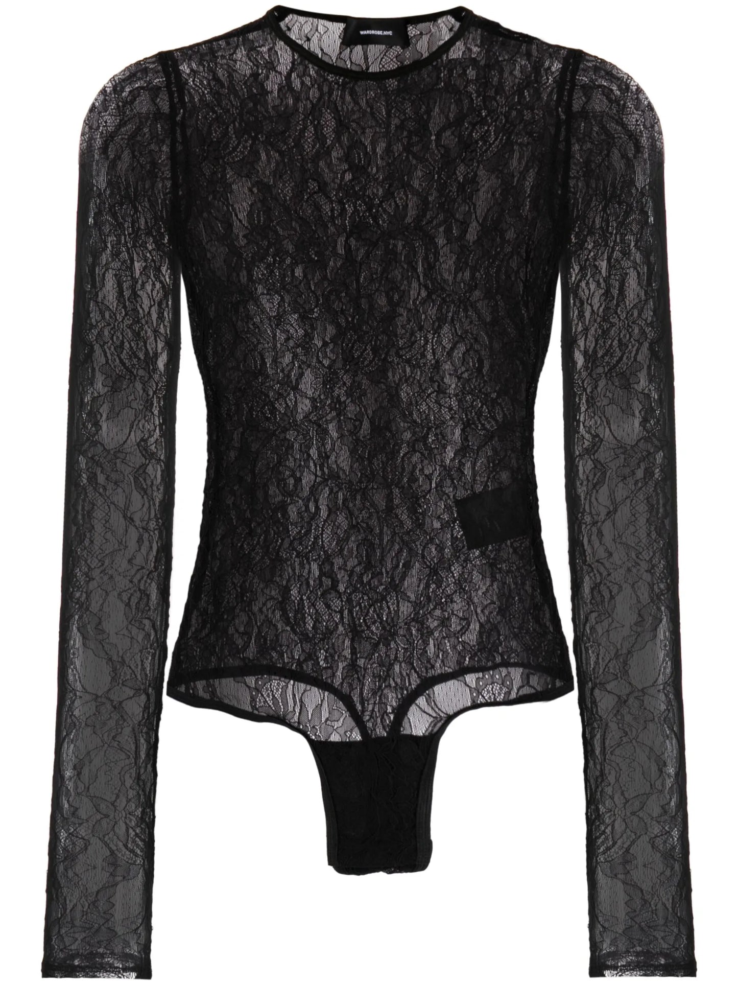 sheer lace bodysuit
