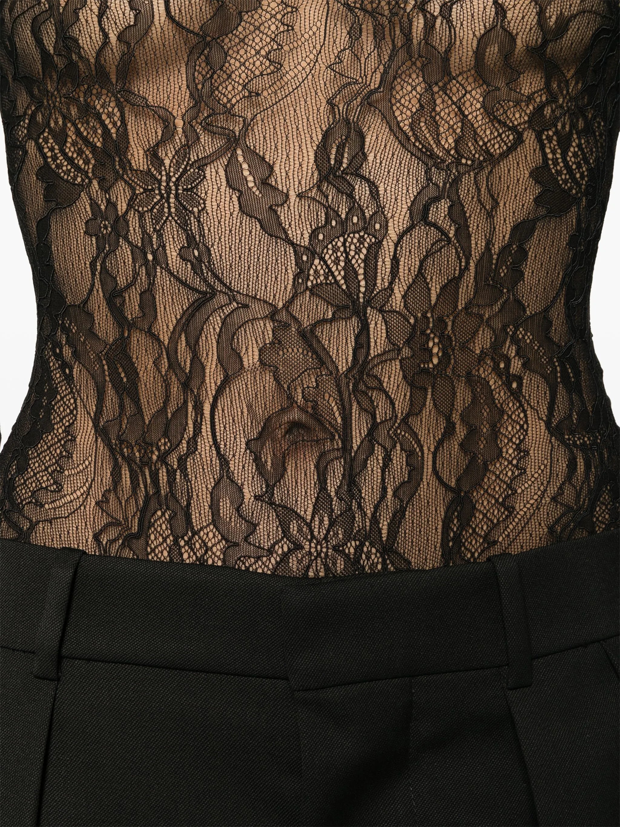 sheer lace bodysuit
