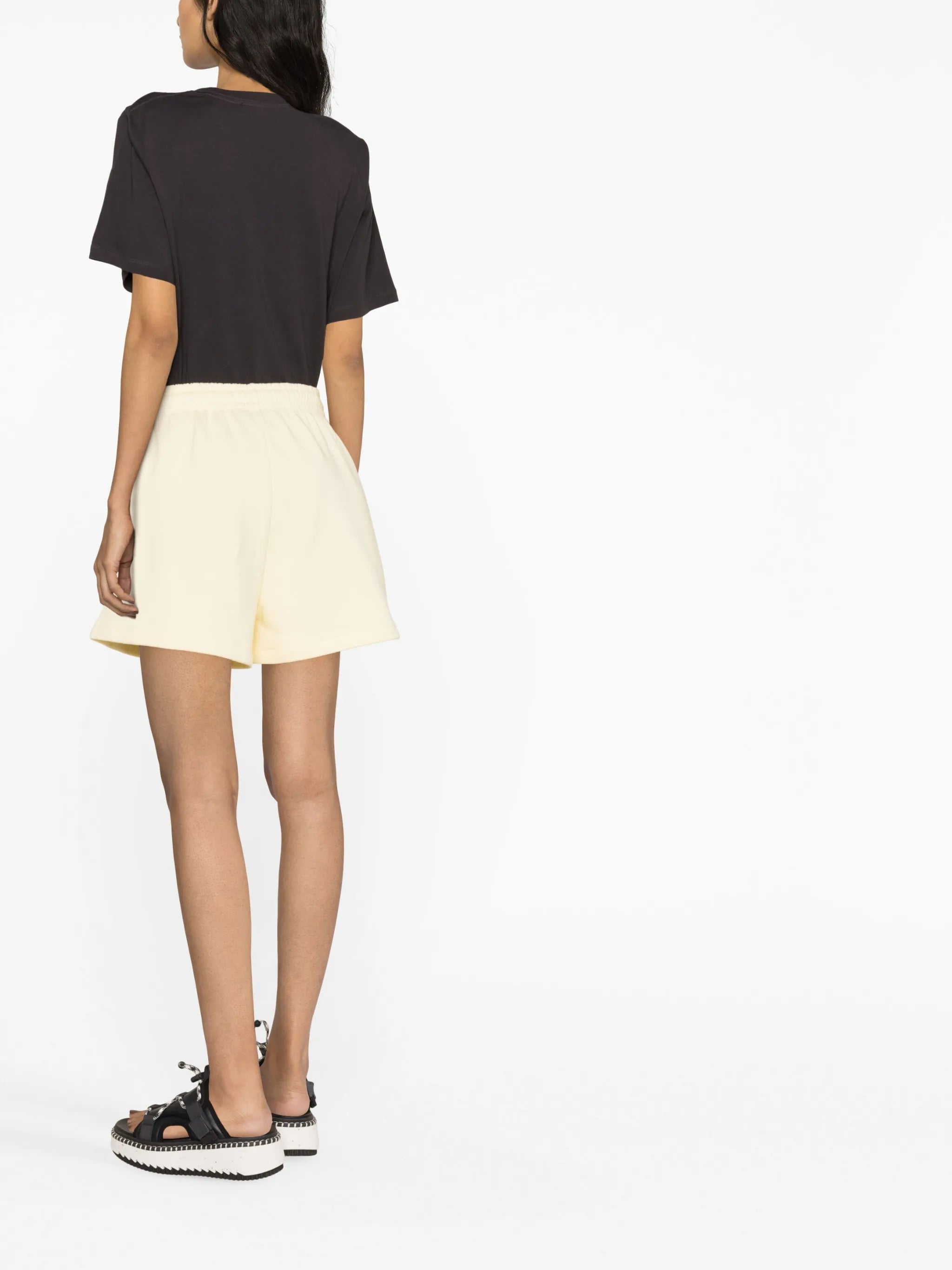 logo-print elasticated shorts