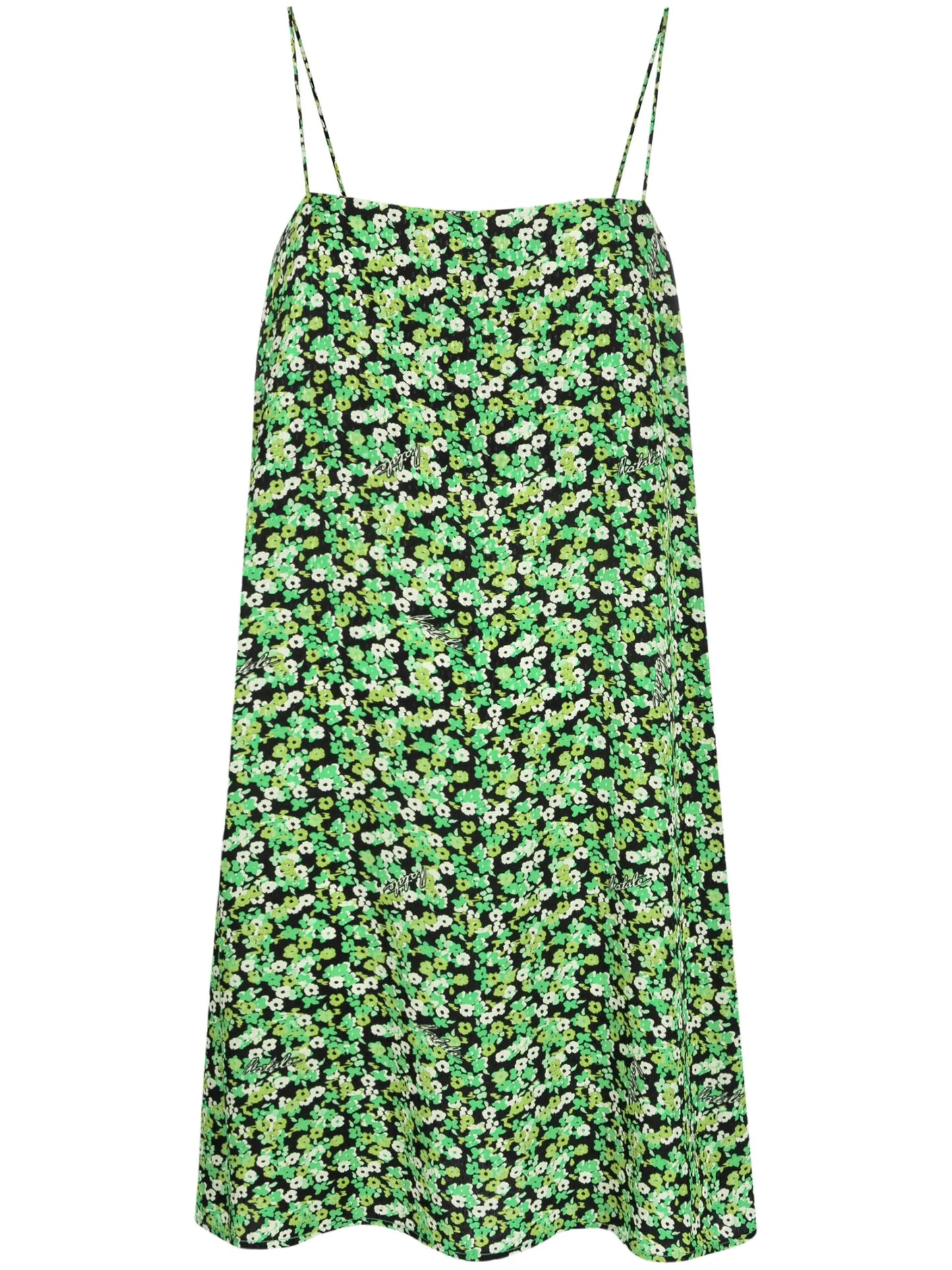 fine floral-jacquard minidress