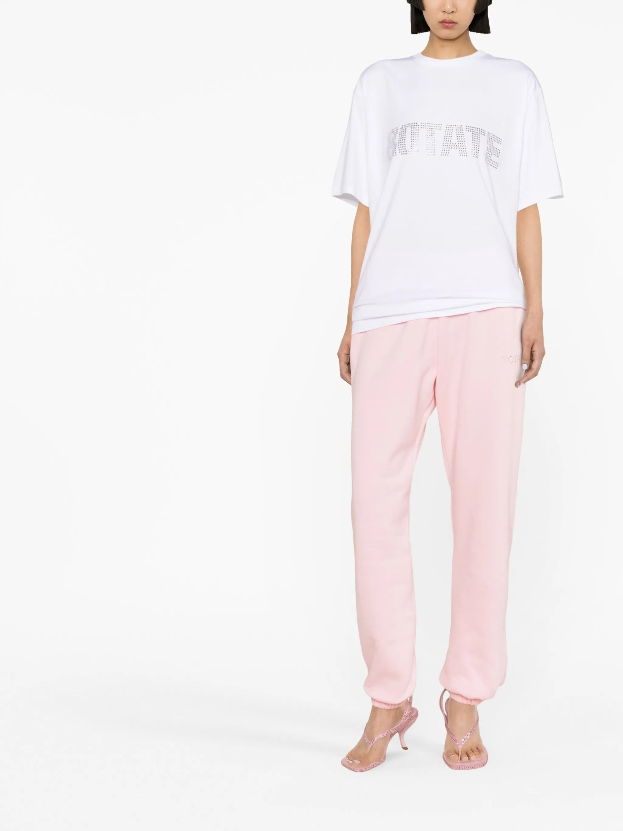 crystal-logo track pants