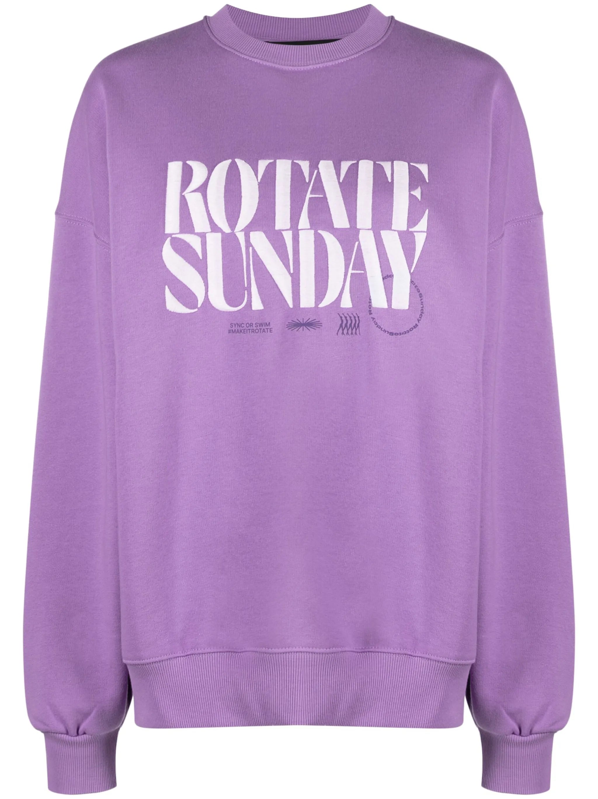 logo-embroidered organic cotton sweatshirt