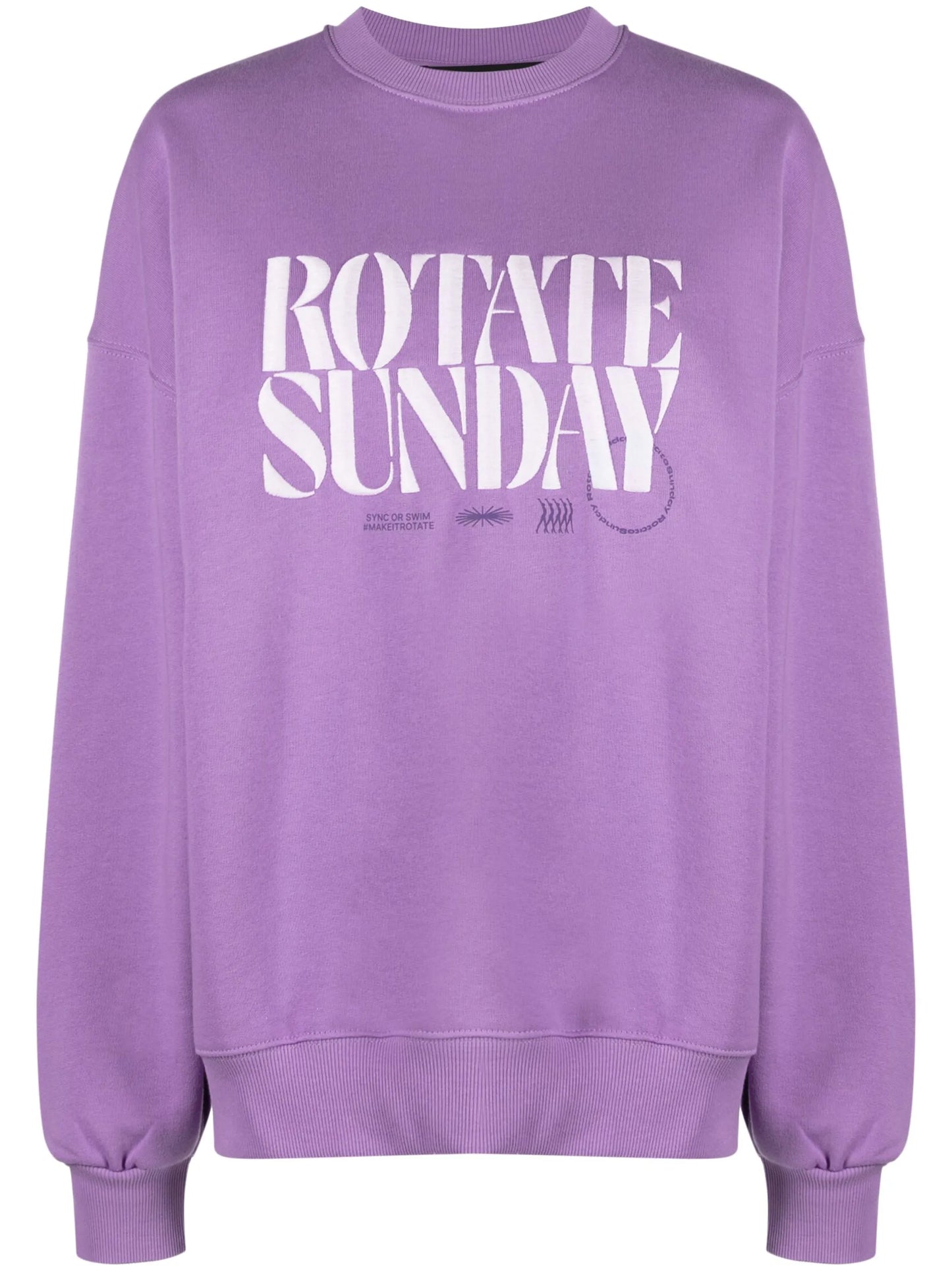 logo-embroidered organic cotton sweatshirt