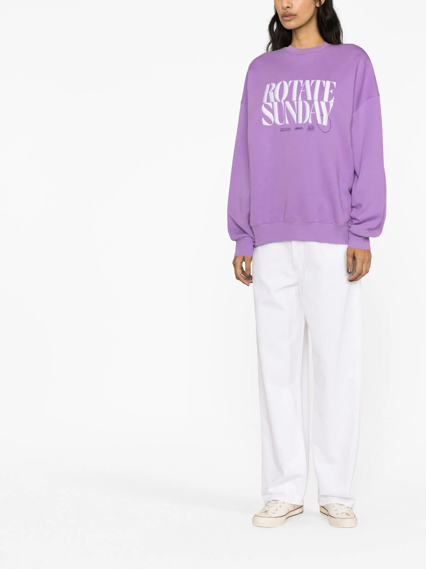 logo-embroidered organic cotton sweatshirt
