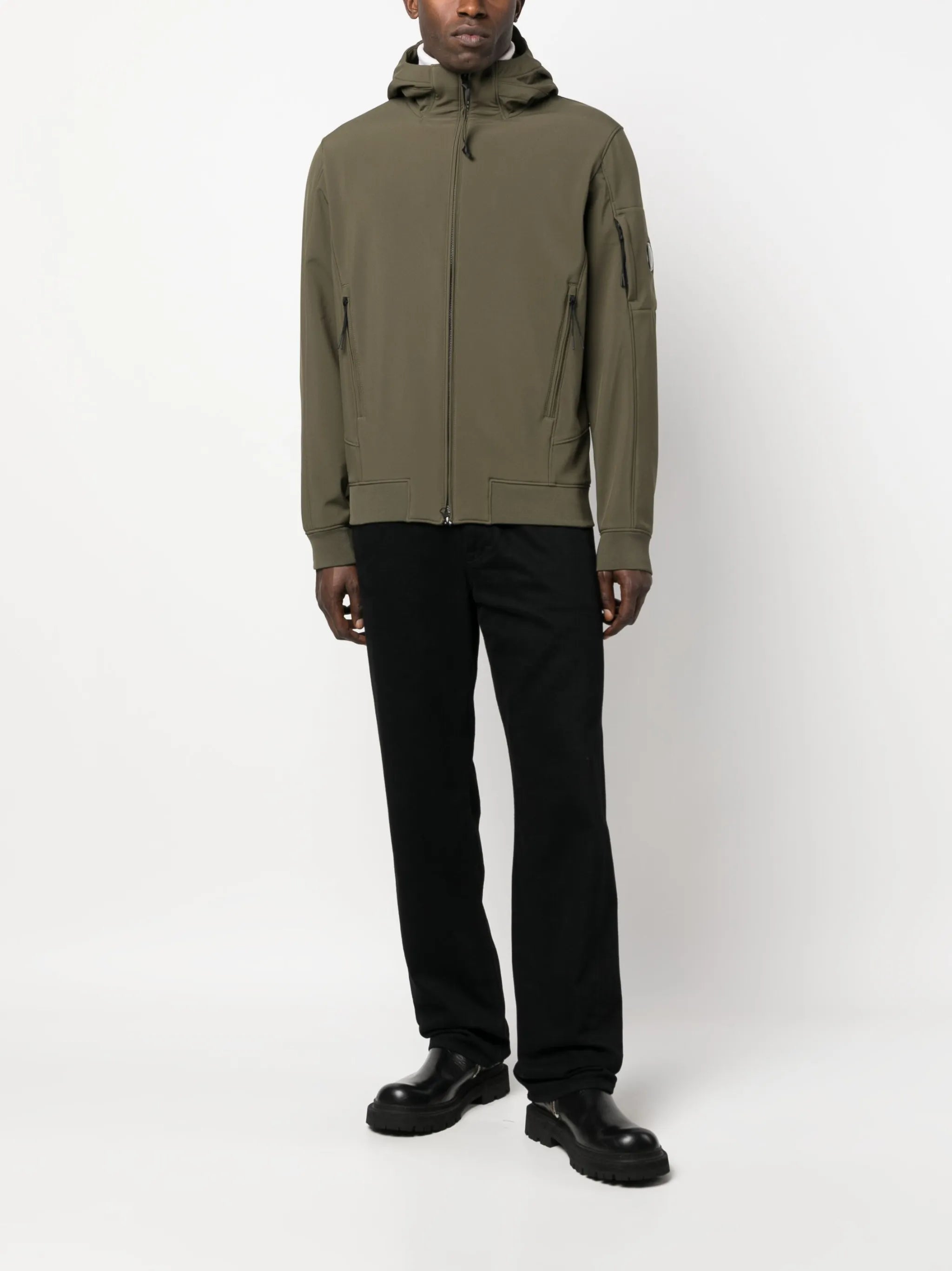 Shell-R zip-up hooded jacket