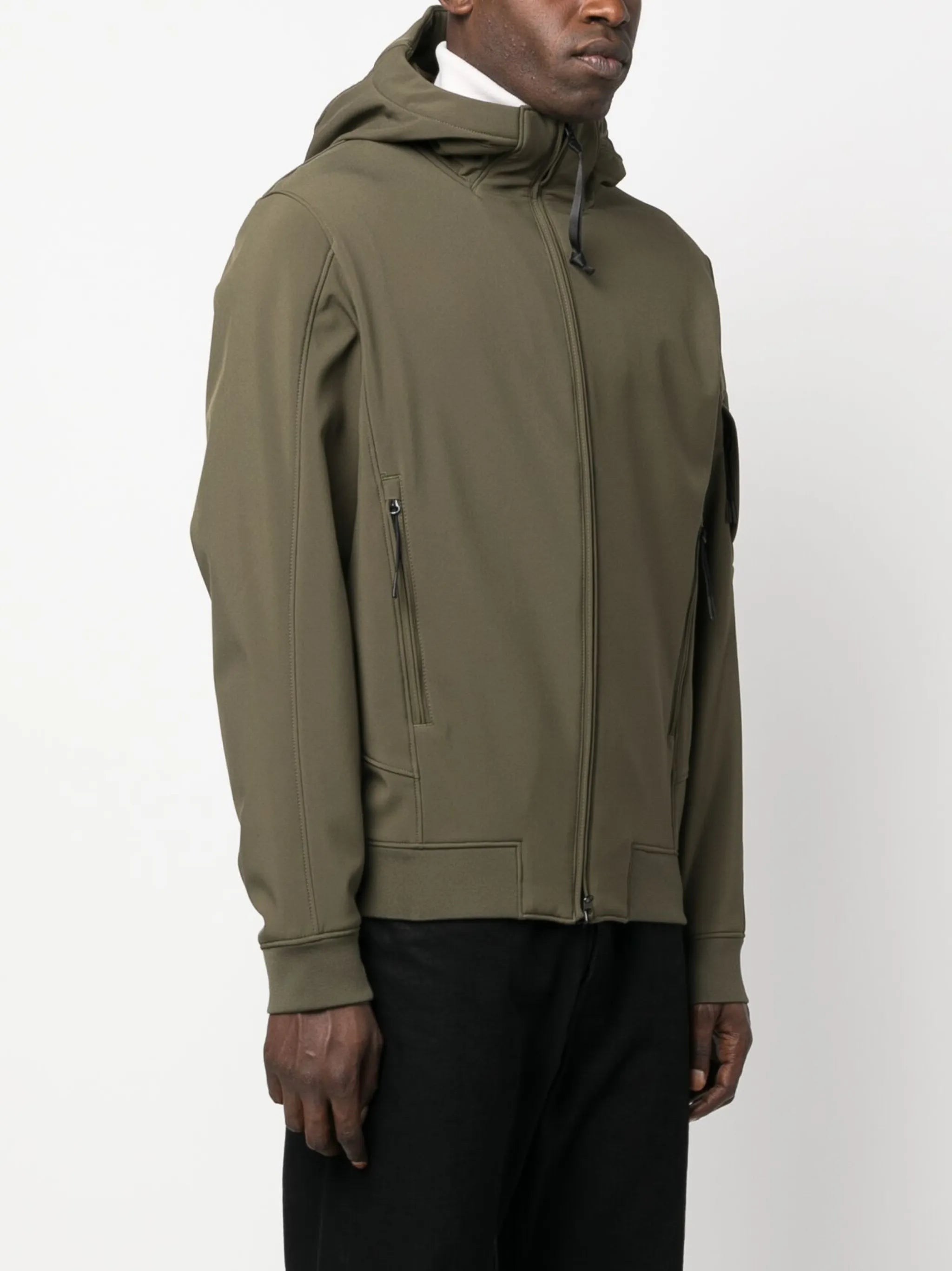 Shell-R zip-up hooded jacket