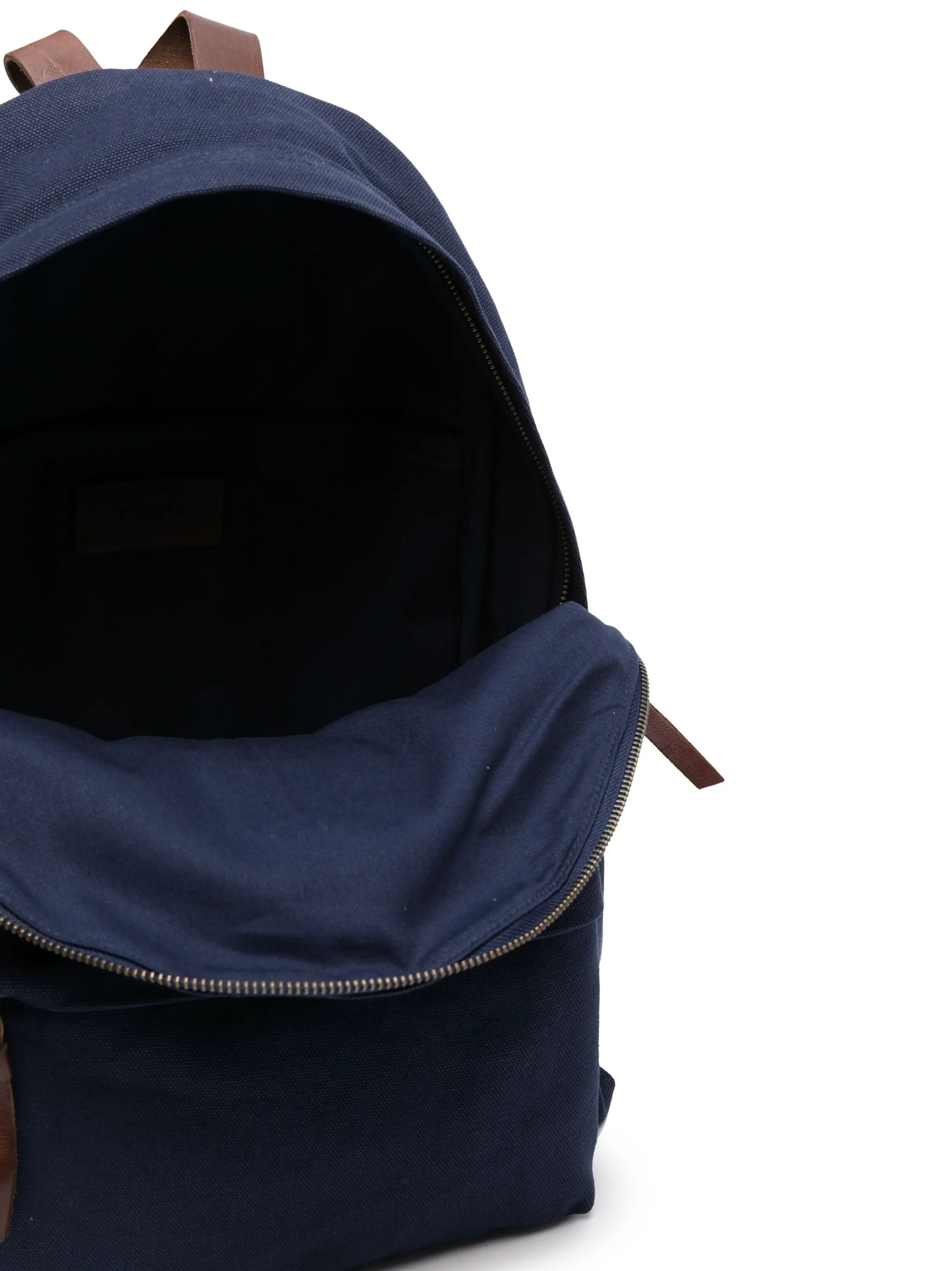 Polo Bear-motif cotton backpack