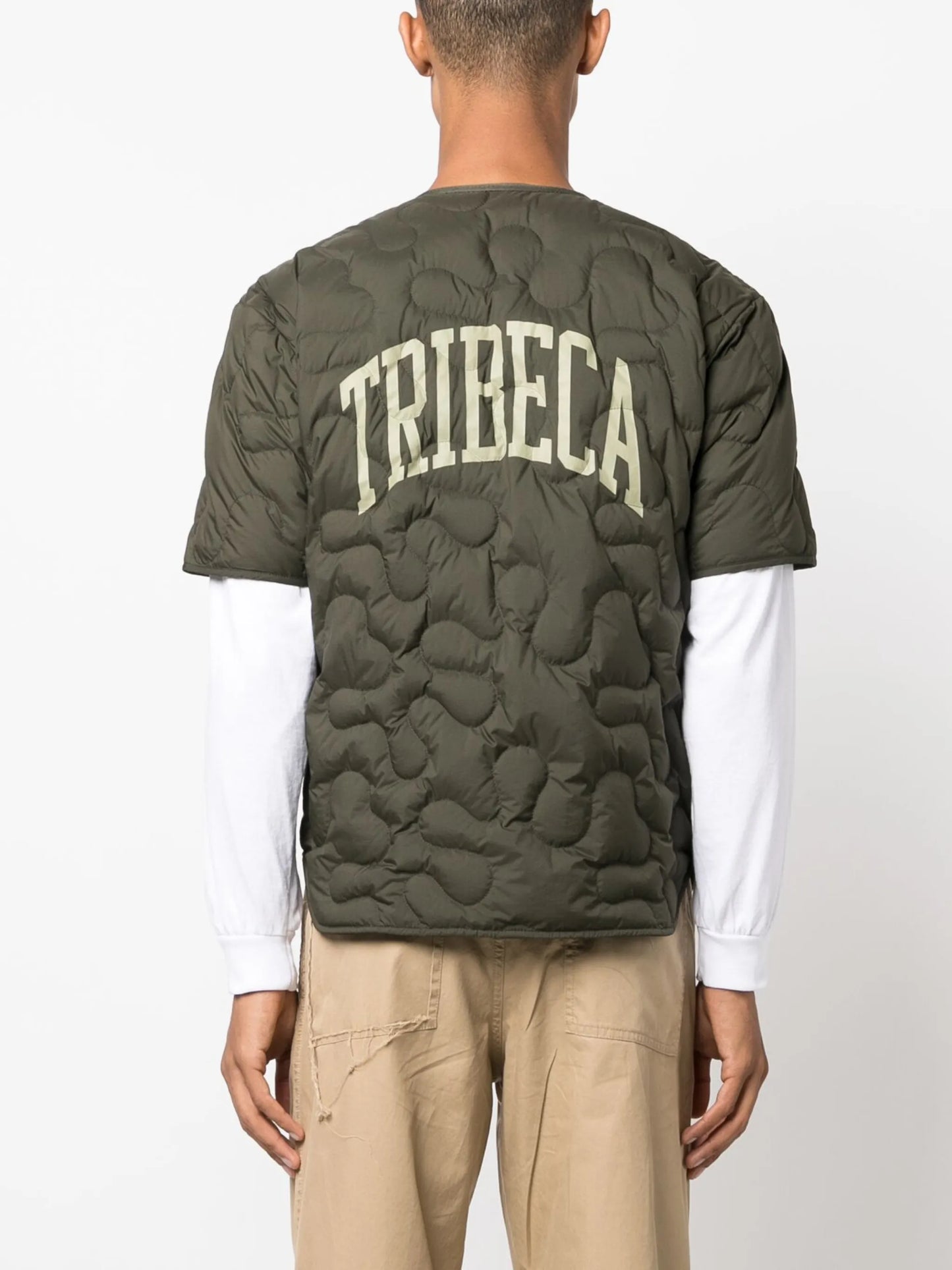 x Salehe Bembury short-sleeve padded jacket