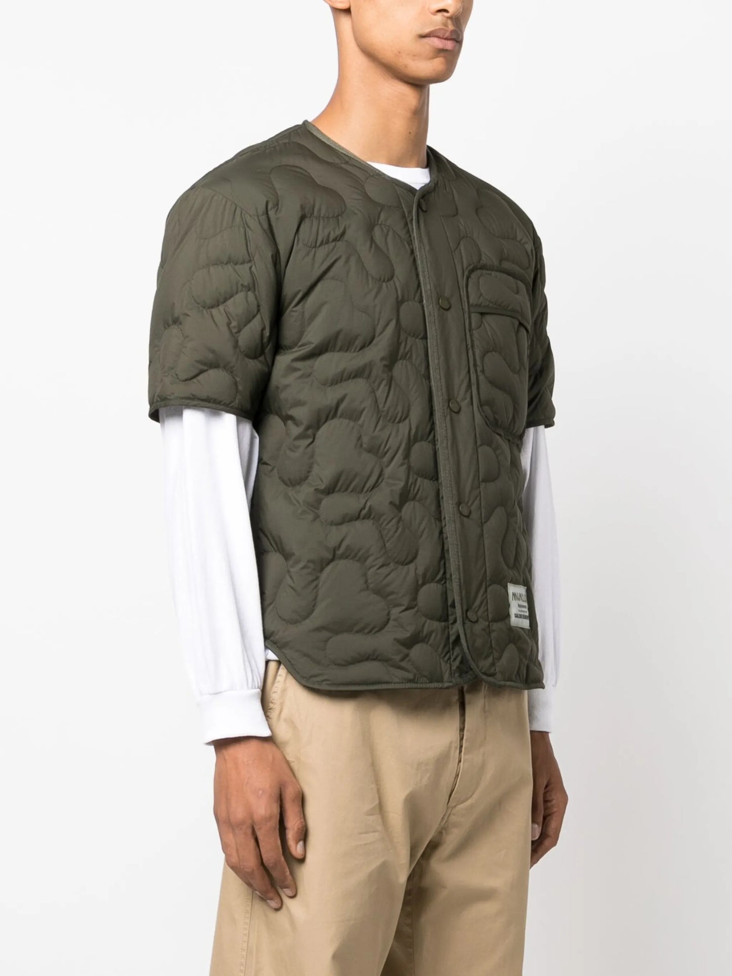 x Salehe Bembury short-sleeve padded jacket