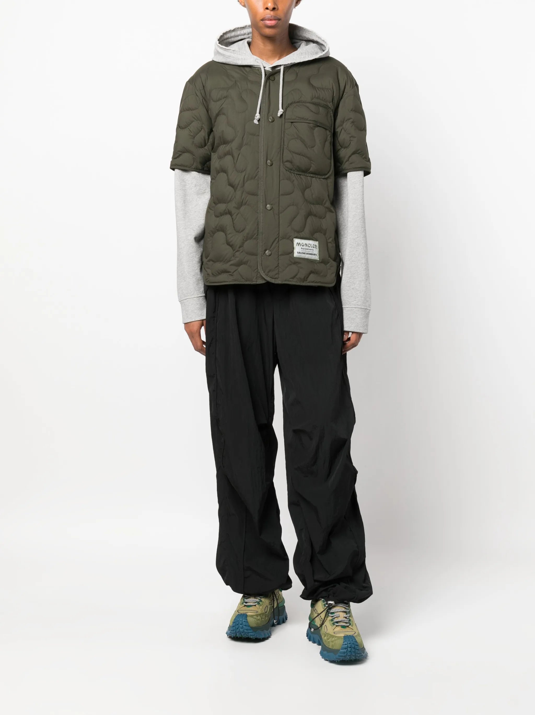 x Salehe Bembury short-sleeve padded jacket
