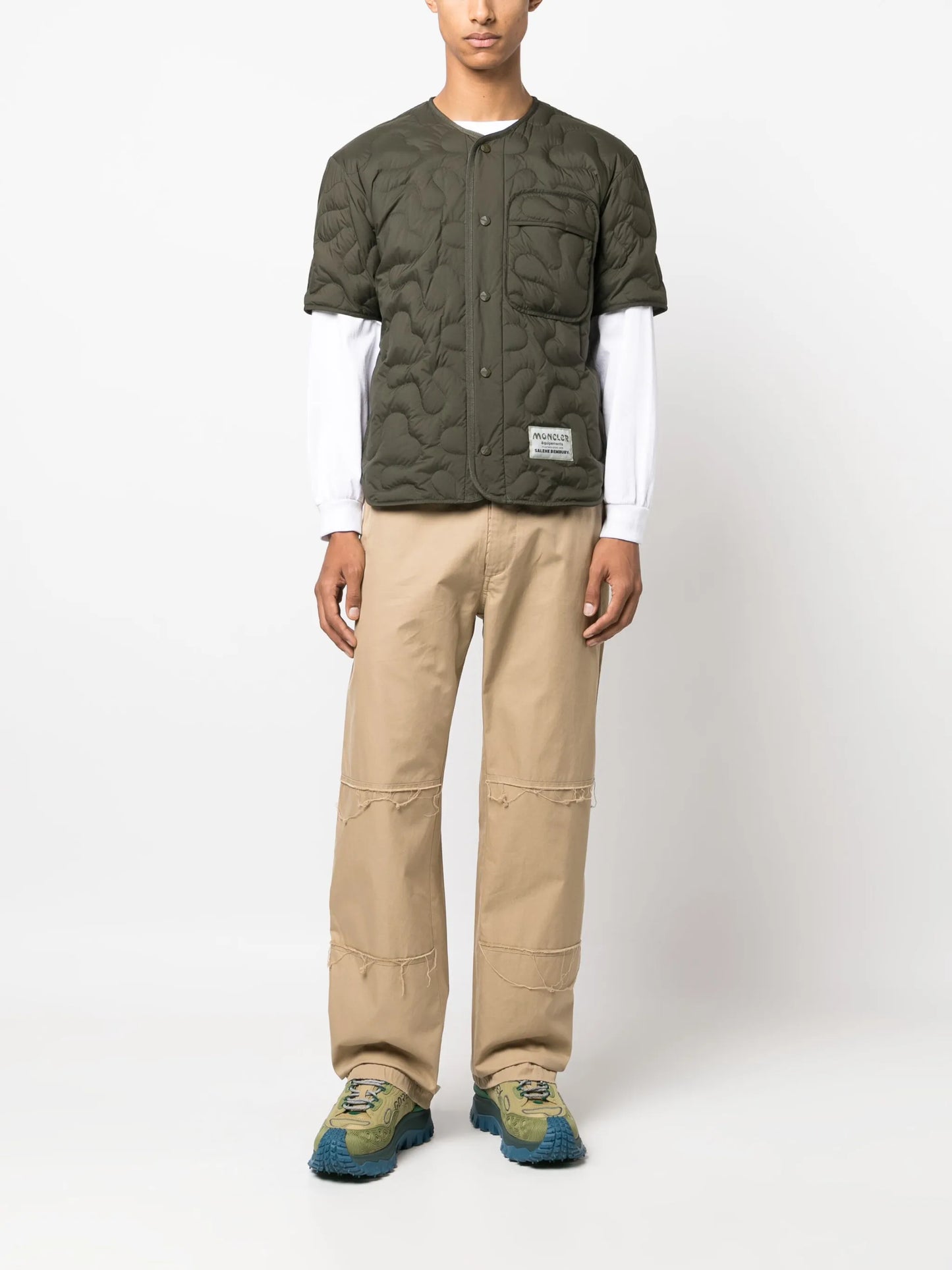 x Salehe Bembury short-sleeve padded jacket