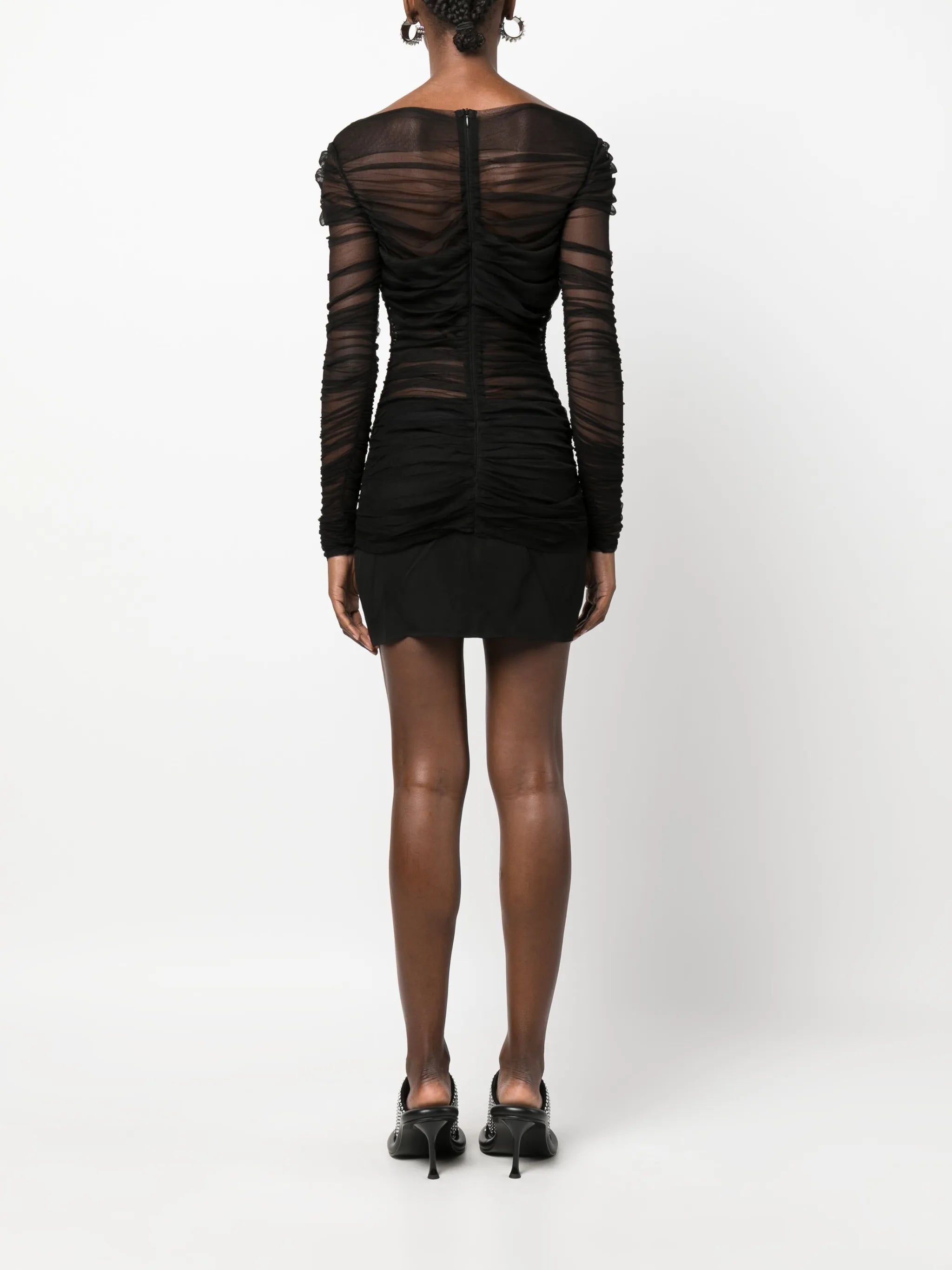 Semblance tulle overlay minidress
