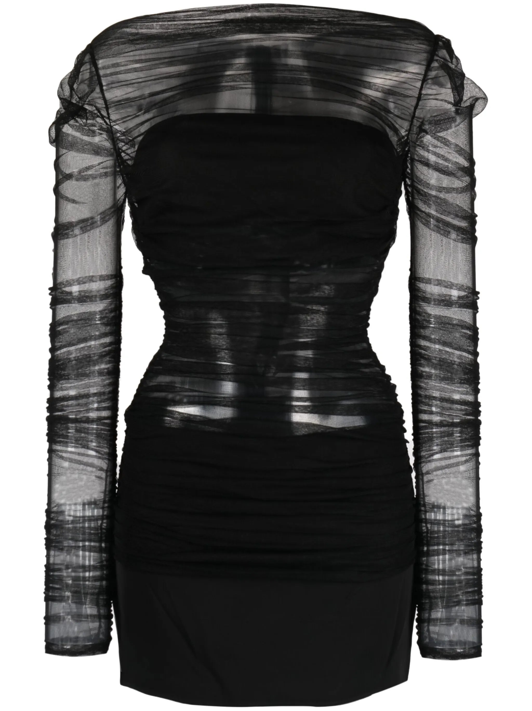 Semblance tulle overlay minidress