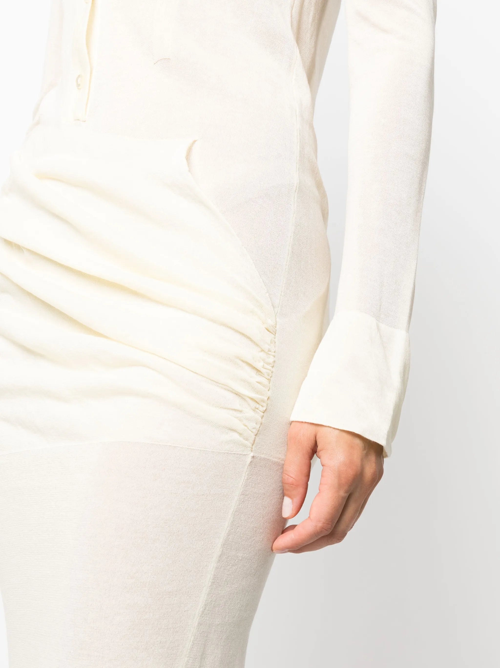 polo silk-blend maxi dress