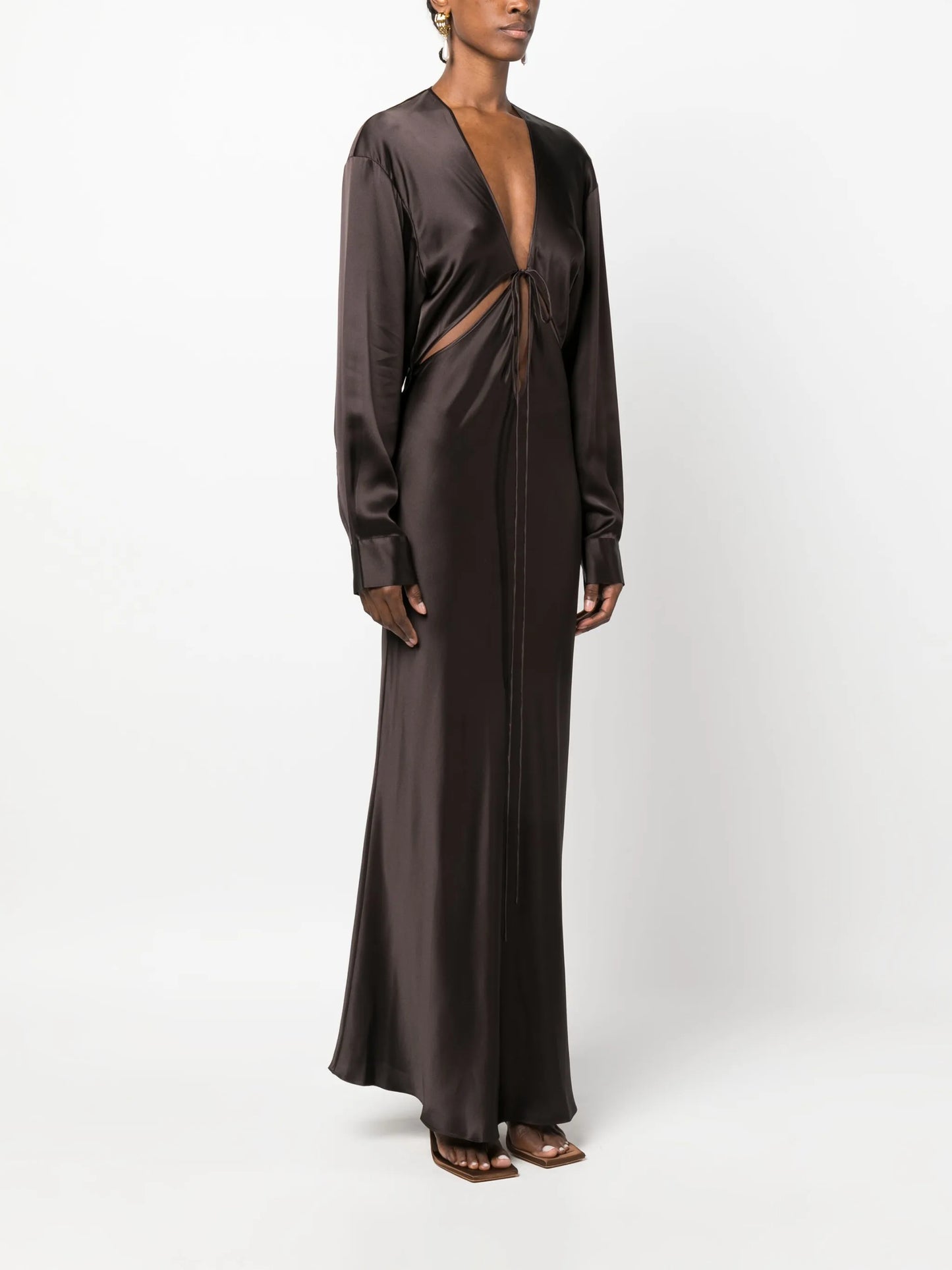 Triquetra V-neck gown