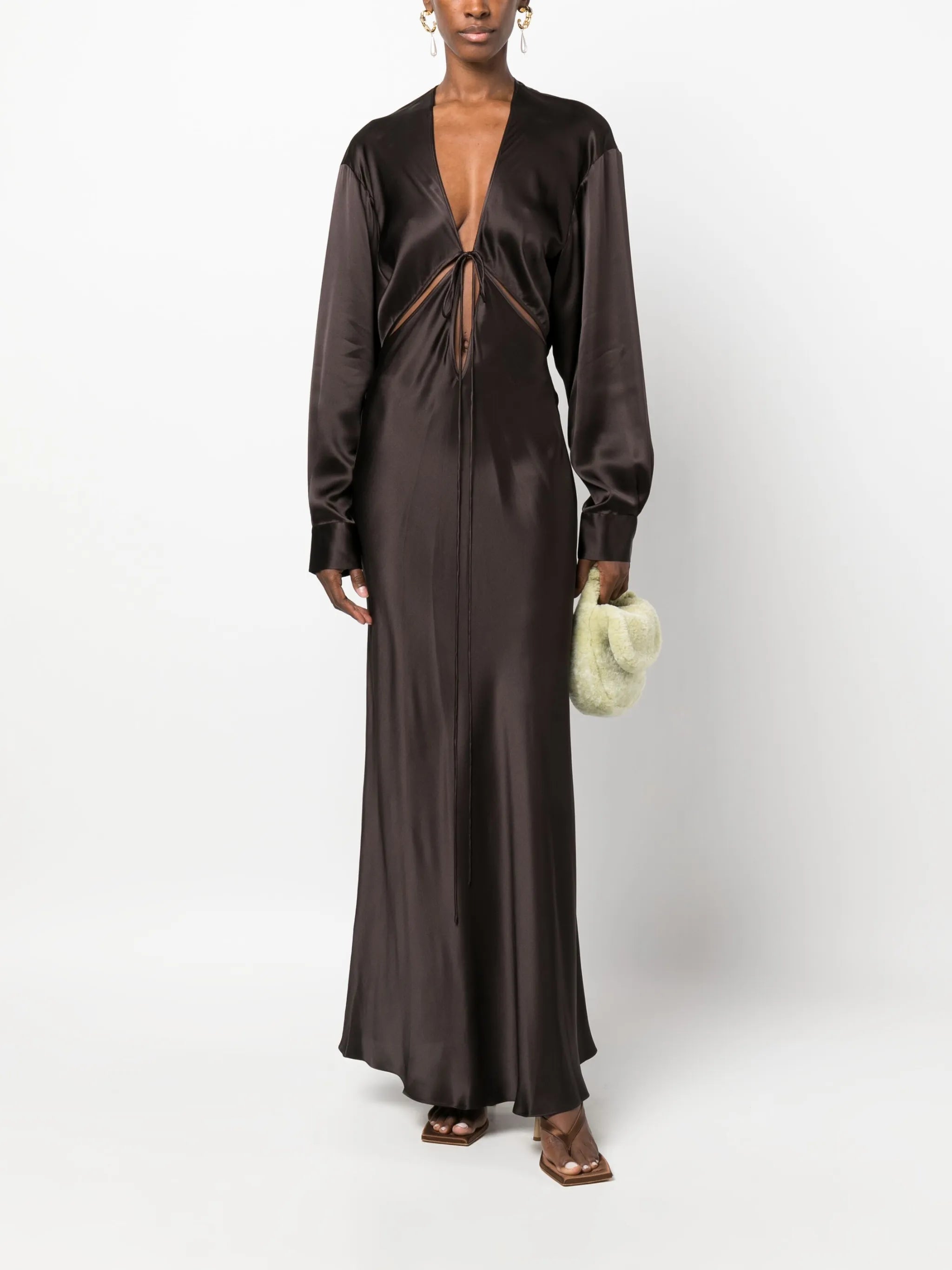 Triquetra V-neck gown