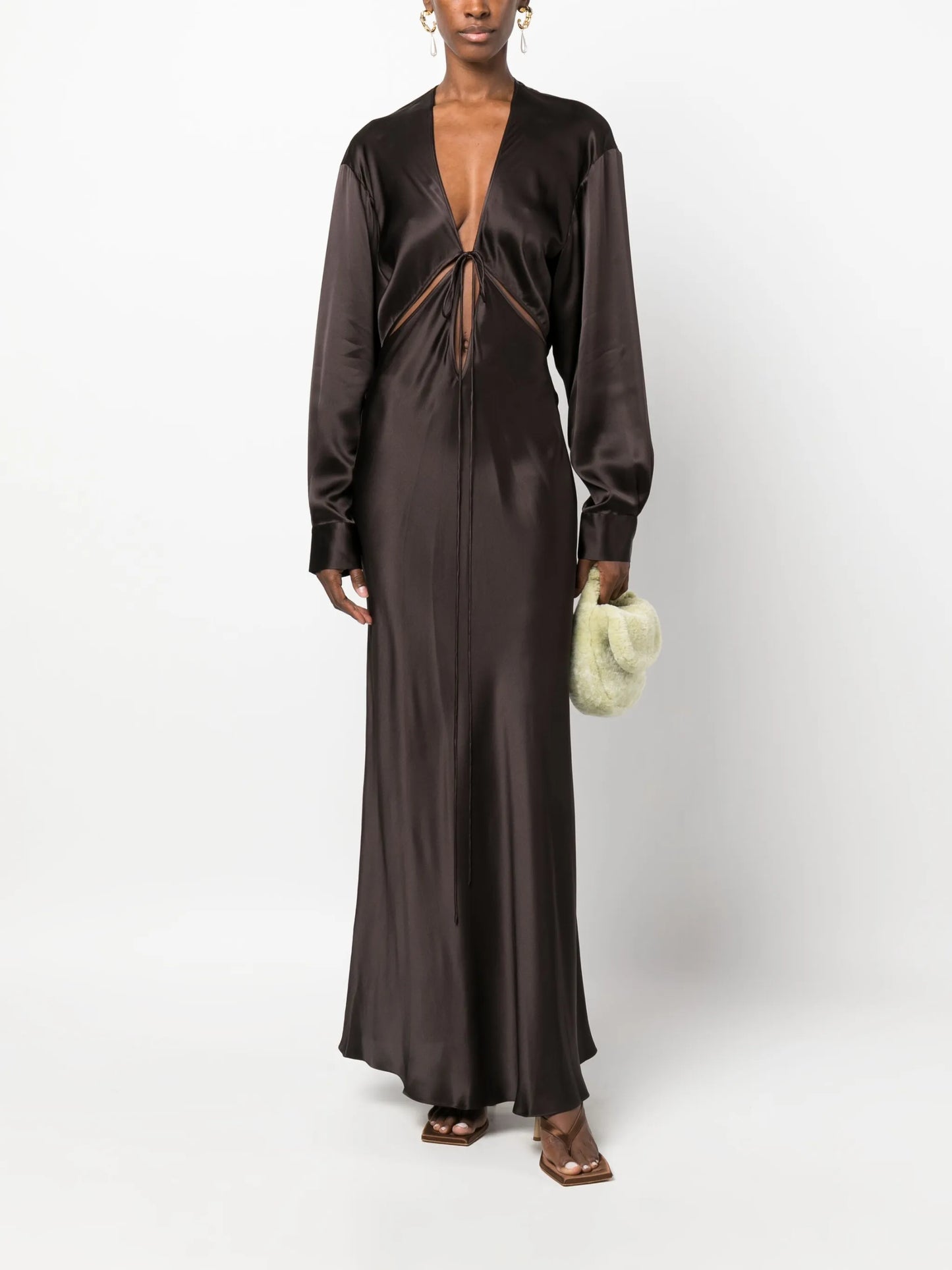 Triquetra V-neck gown