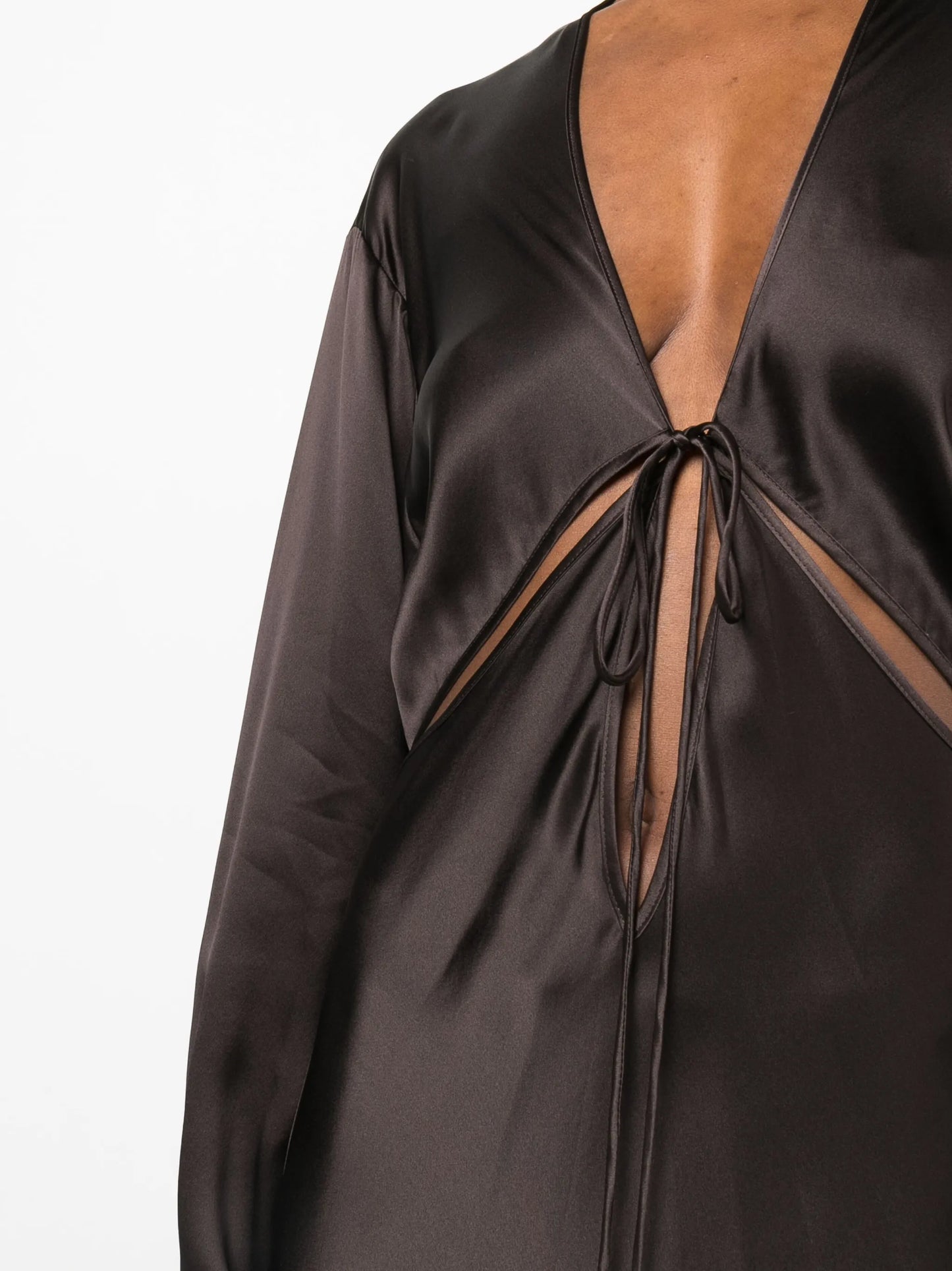 Triquetra V-neck gown