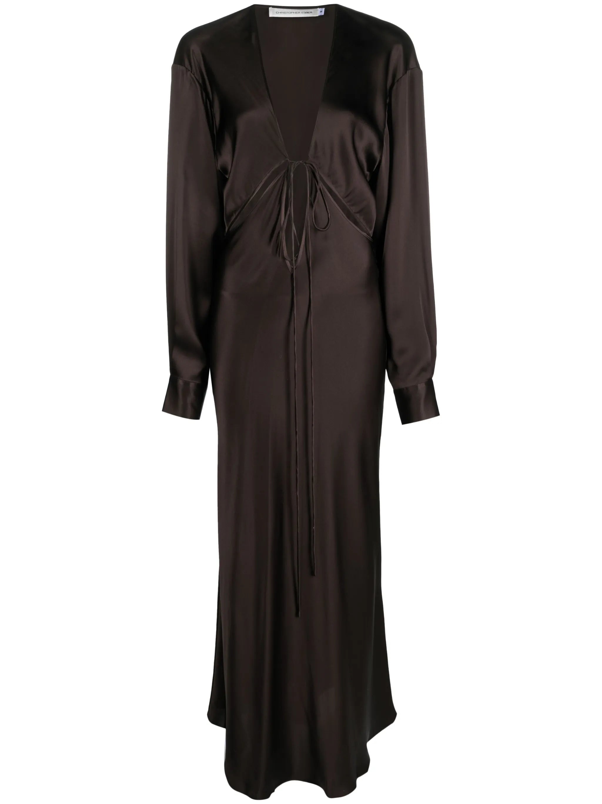 Triquetra V-neck gown
