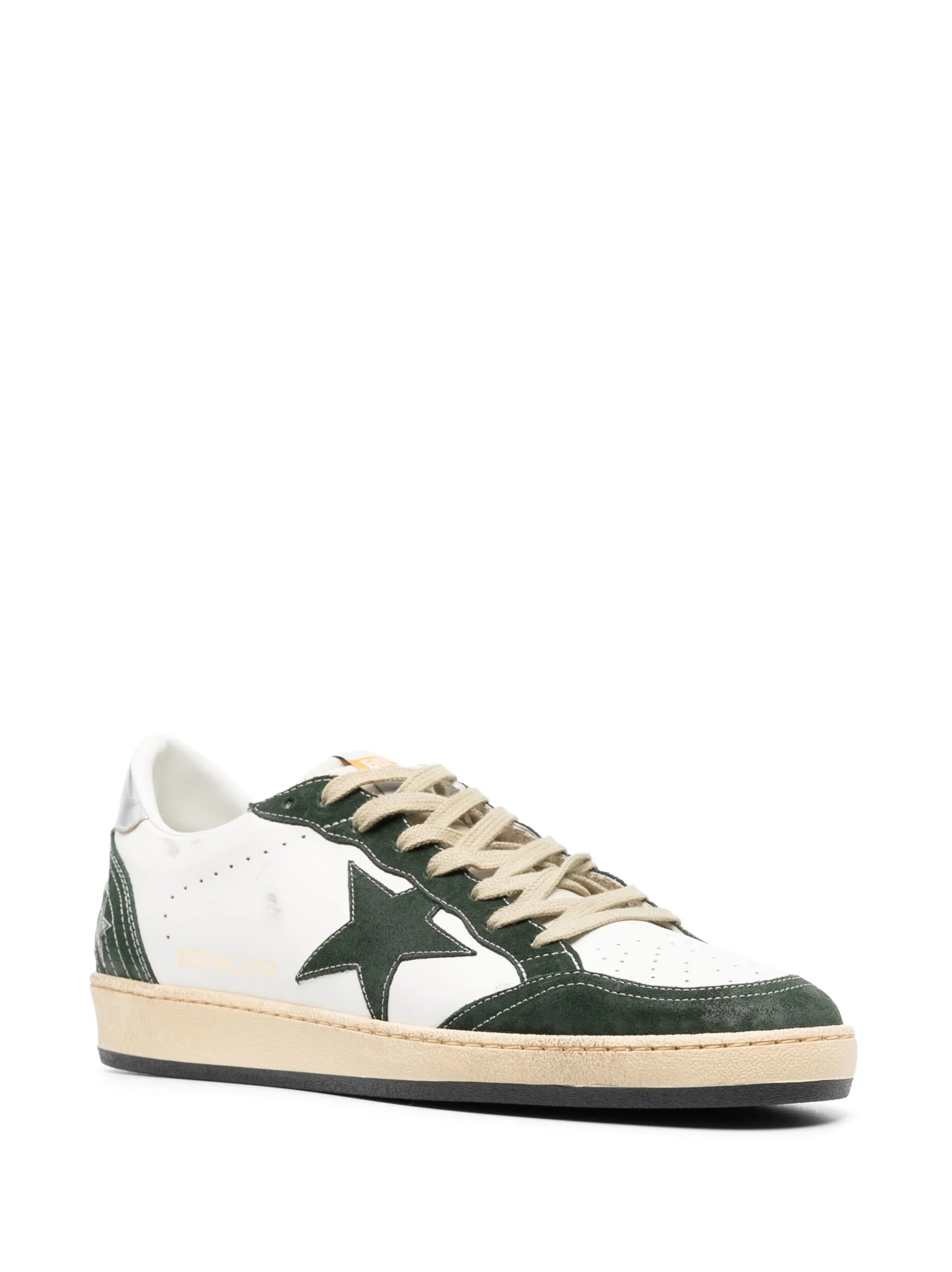 star-patch lace-up sneakers