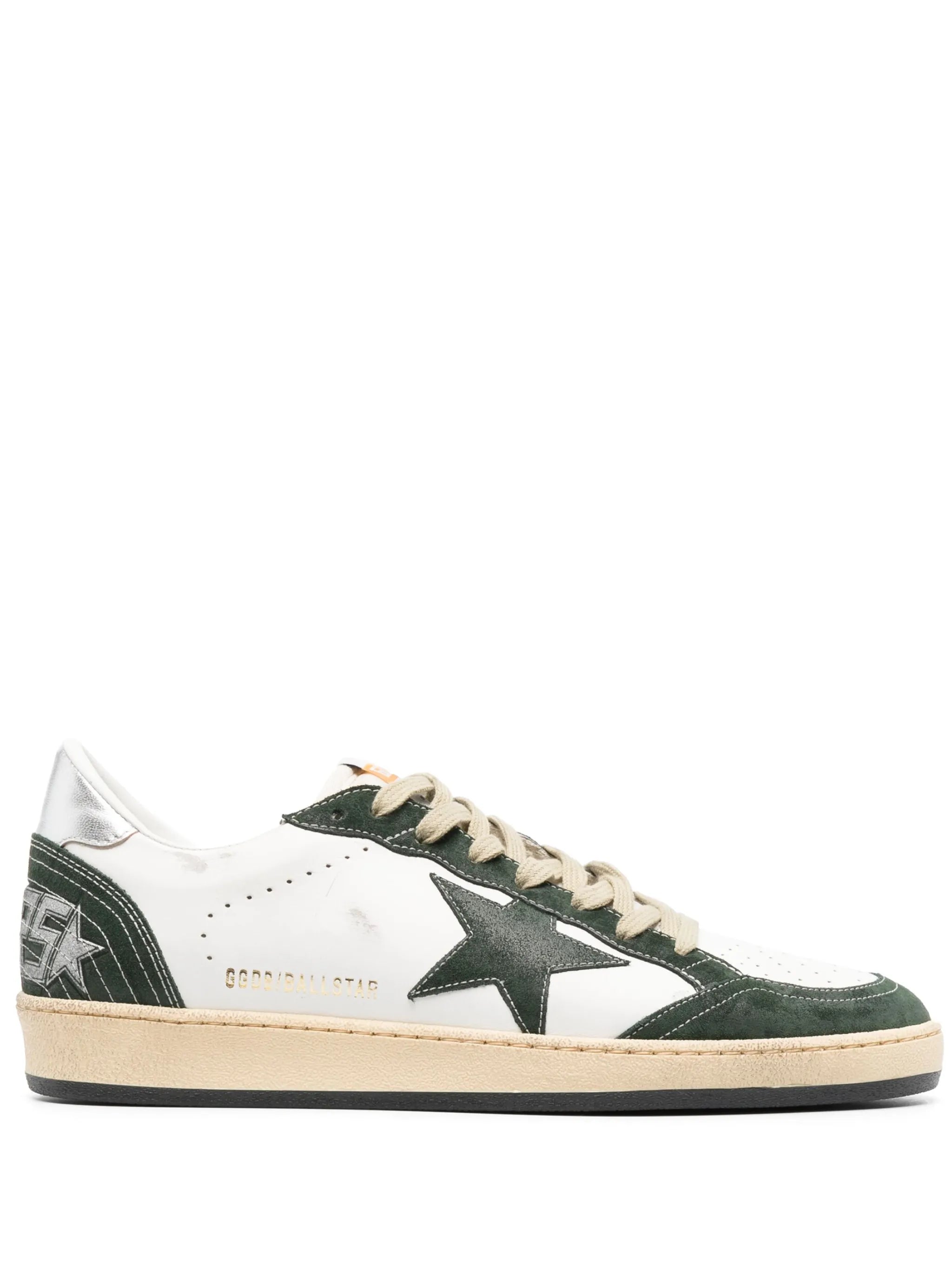 star-patch lace-up sneakers