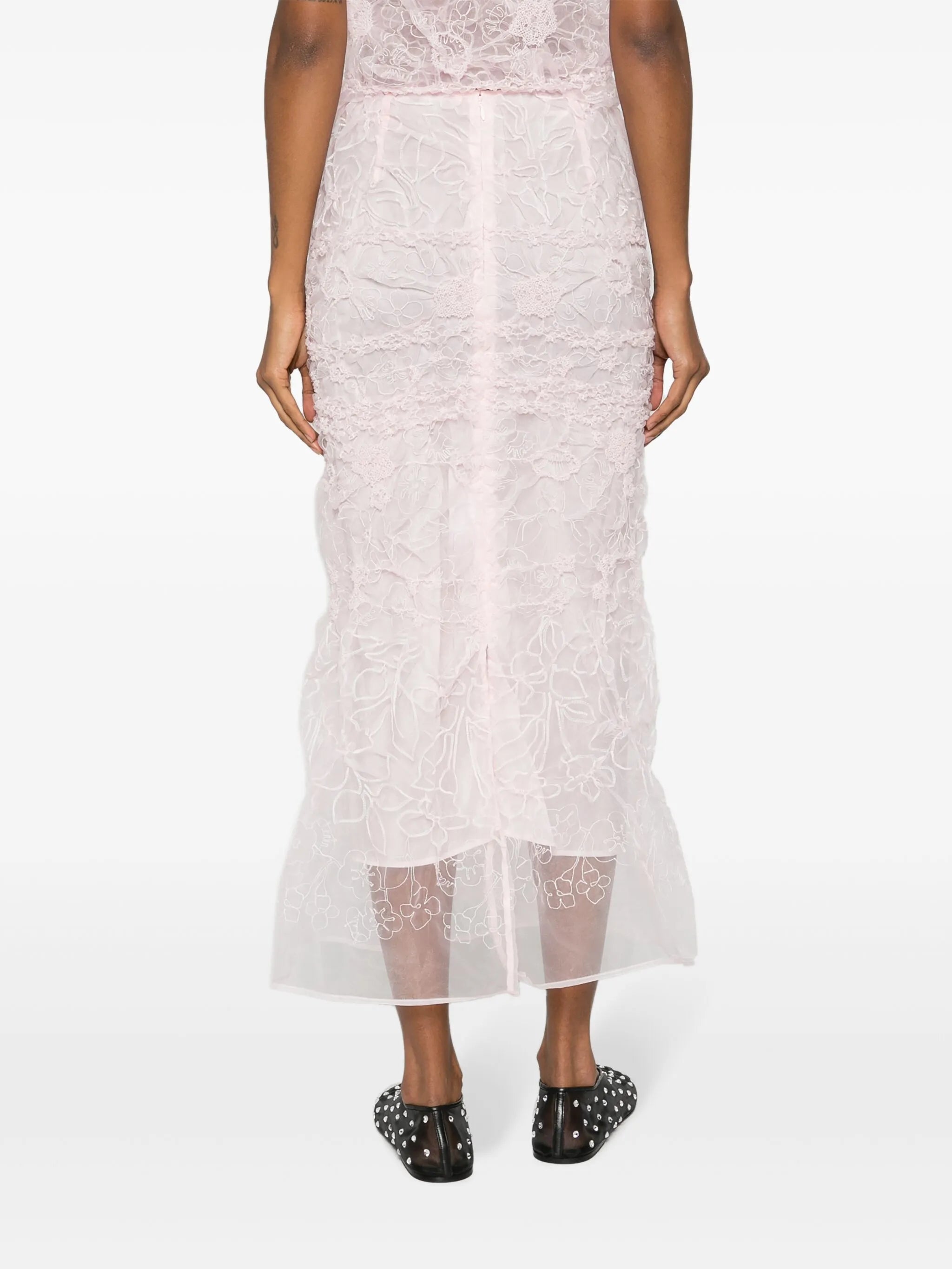 Universe Denali-embroidered maxi skirt