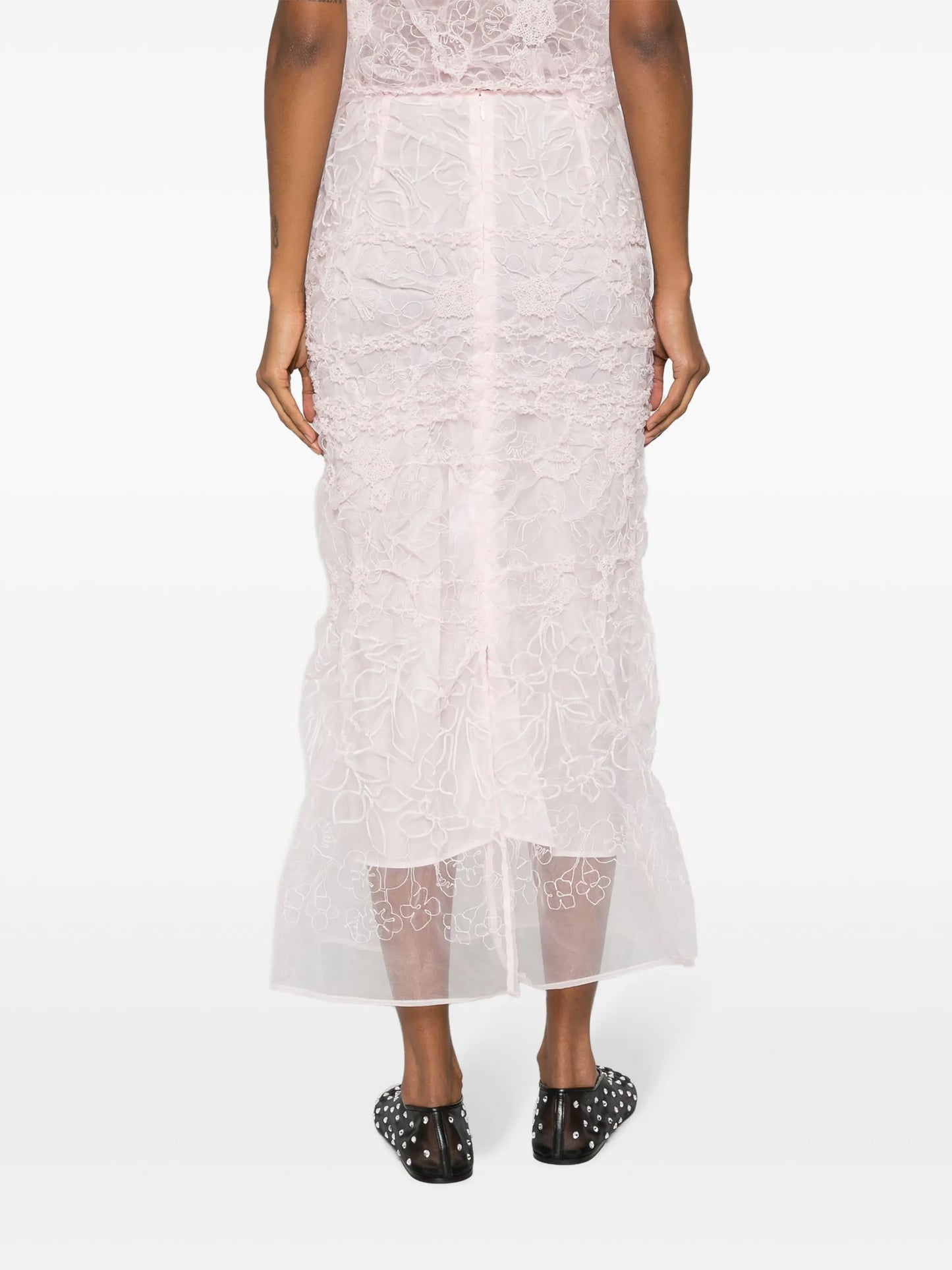 Universe Denali-embroidered maxi skirt