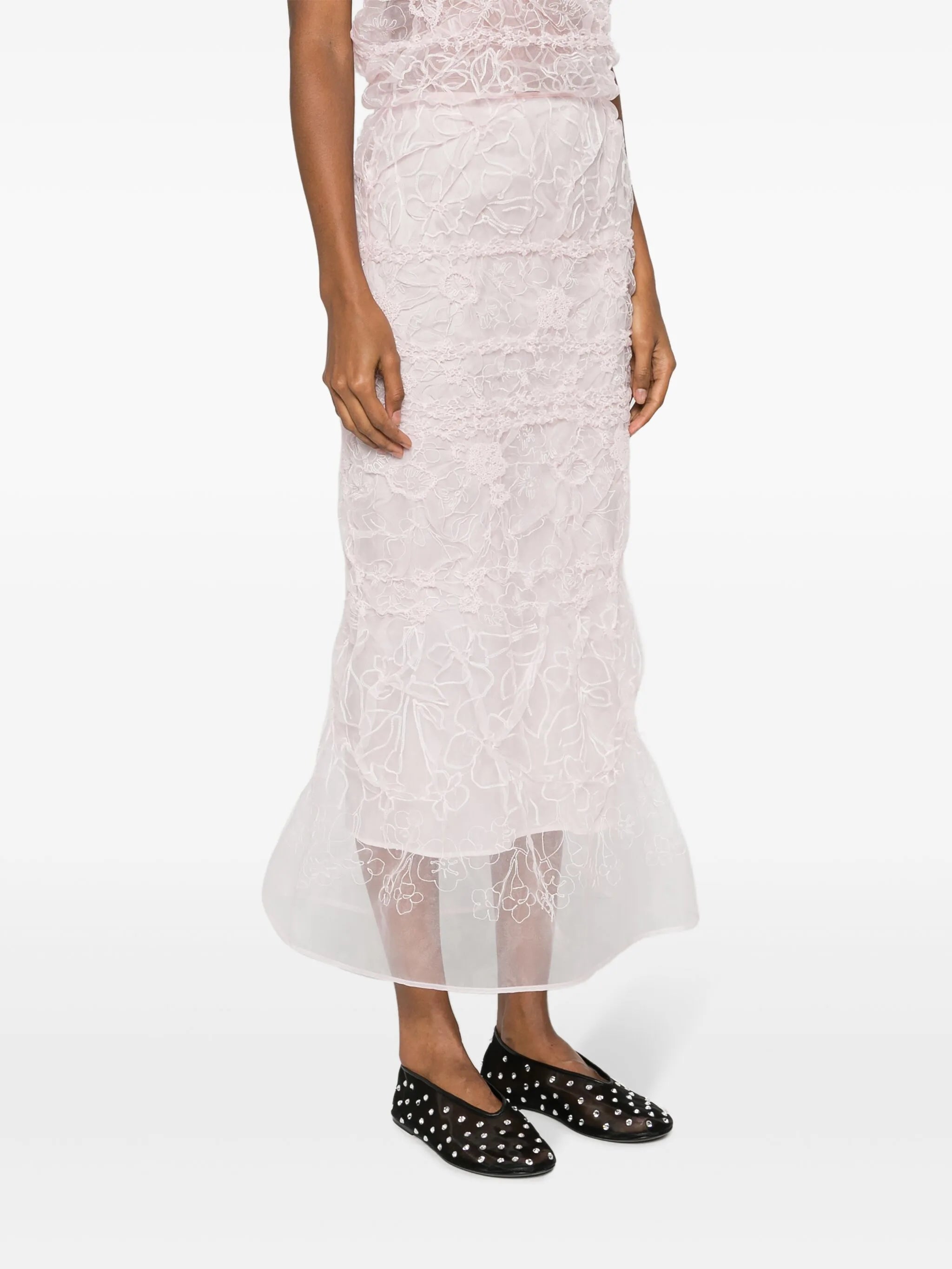 Universe Denali-embroidered maxi skirt