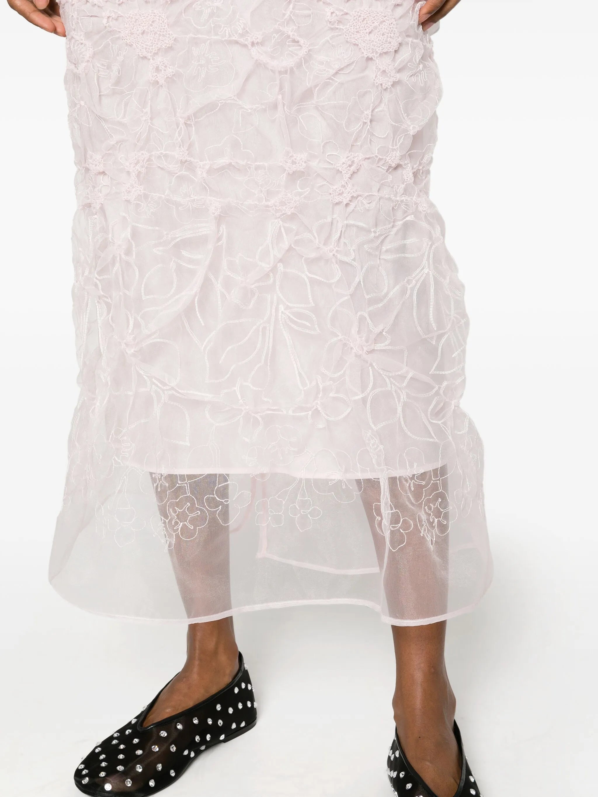 Universe Denali-embroidered maxi skirt